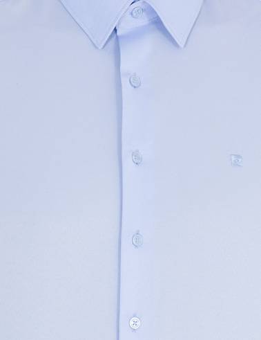 Açık Mavi Slim Fit Uzun Kollu Klasik Gömlek