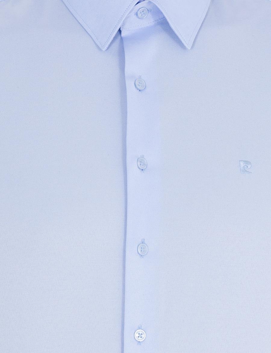 Açık Mavi Slim Fit Uzun Kollu Klasik Gömlek