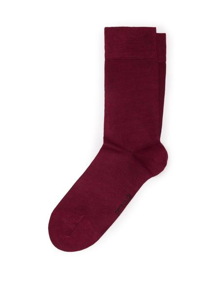 Erkek Bambu Karışımlı Bordo Soket Basic Çorap - 50272775006