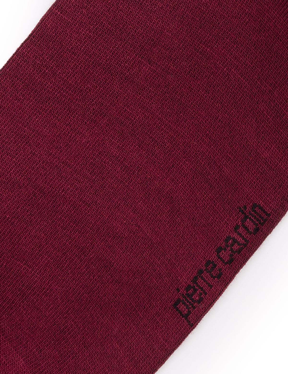 Erkek Bambu Karışımlı Bordo Soket Basic Çorap - 50272775006