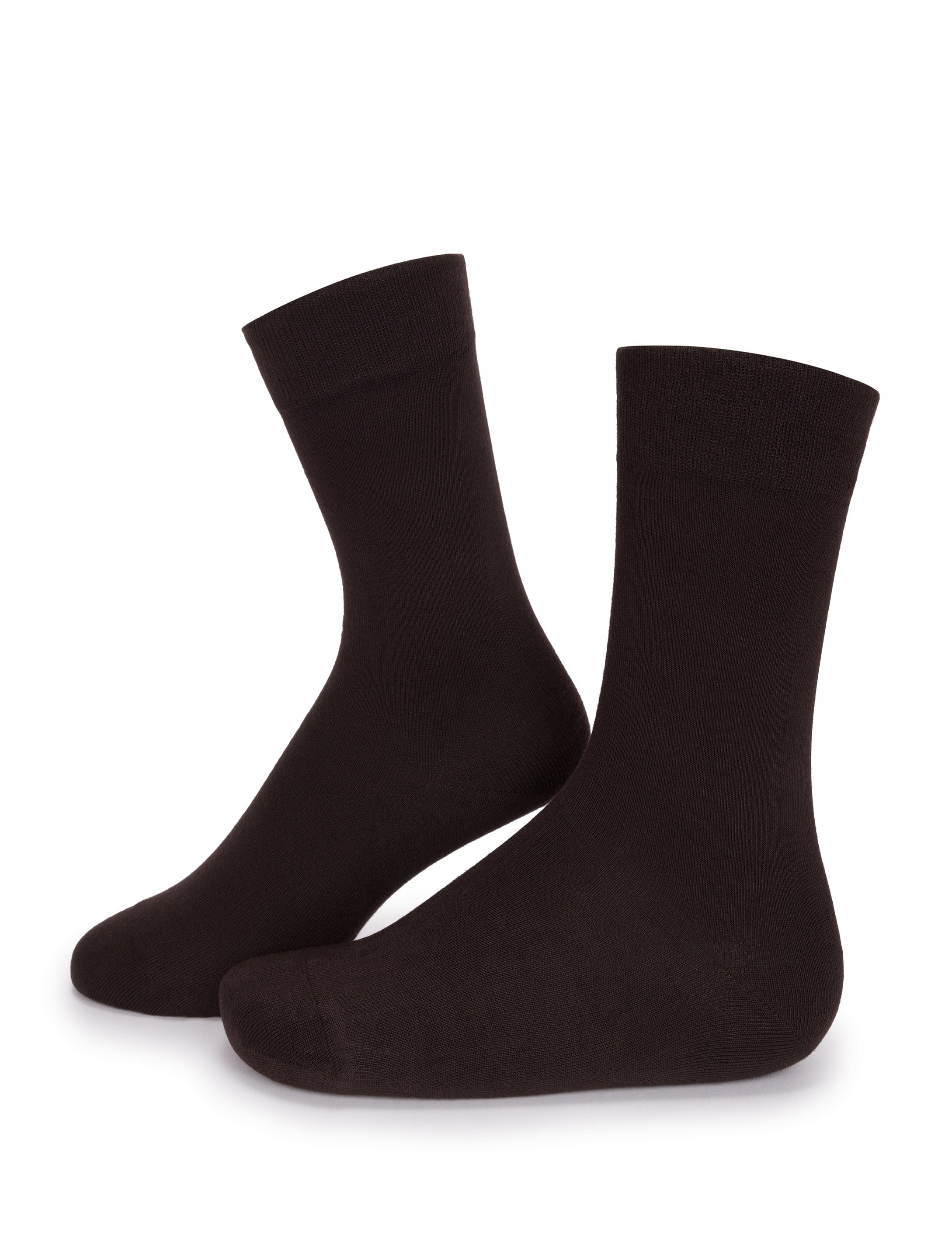 Erkek Bambu Karışımlı Kahverengi Soket Basic Çorap