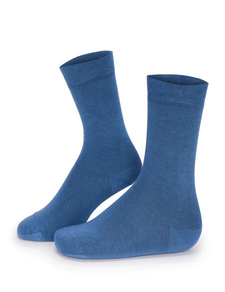 Erkek Bambu Karışımlı Mavi Soket Basic Çorap - 50272775004