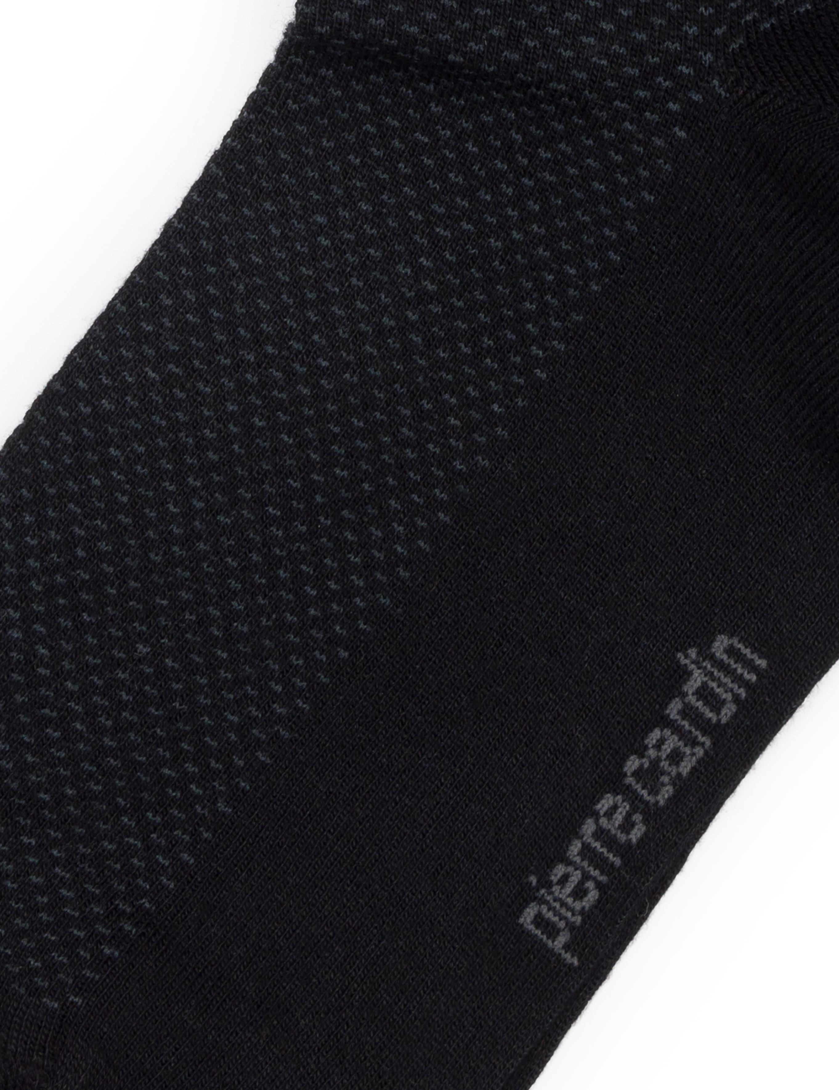 Erkek Siyah Düz Soket Çorap