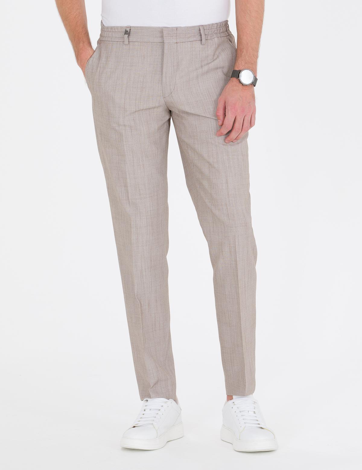 Açık Kahverengi Ex. Slim Fit Kumaş Pantolon - 50251336039