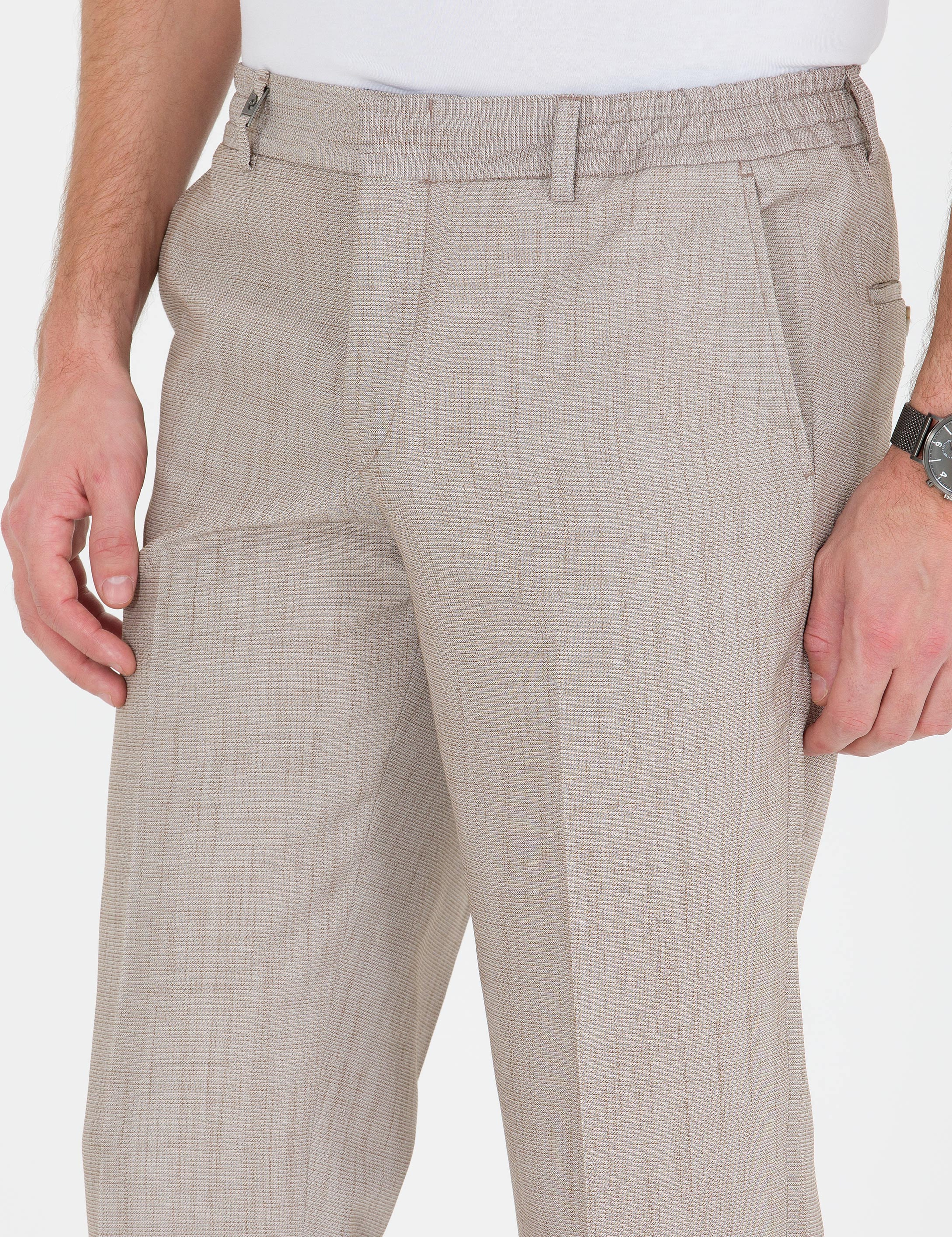 Açık Kahverengi Ex. Slim Fit Kumaş Pantolon - Image 5
