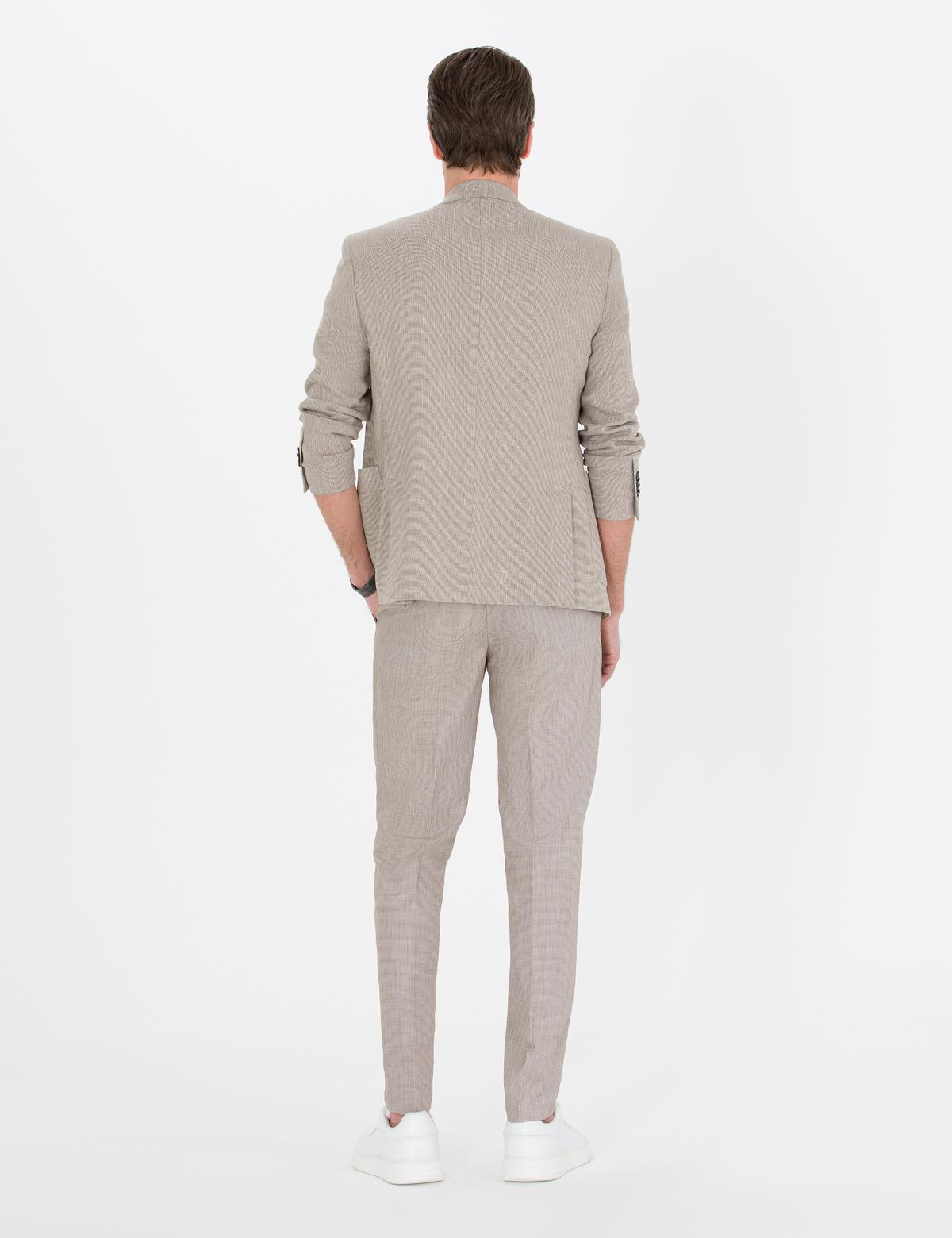 Açık Kahverengi Ex. Slim Fit Kumaş Pantolon - 50251336039