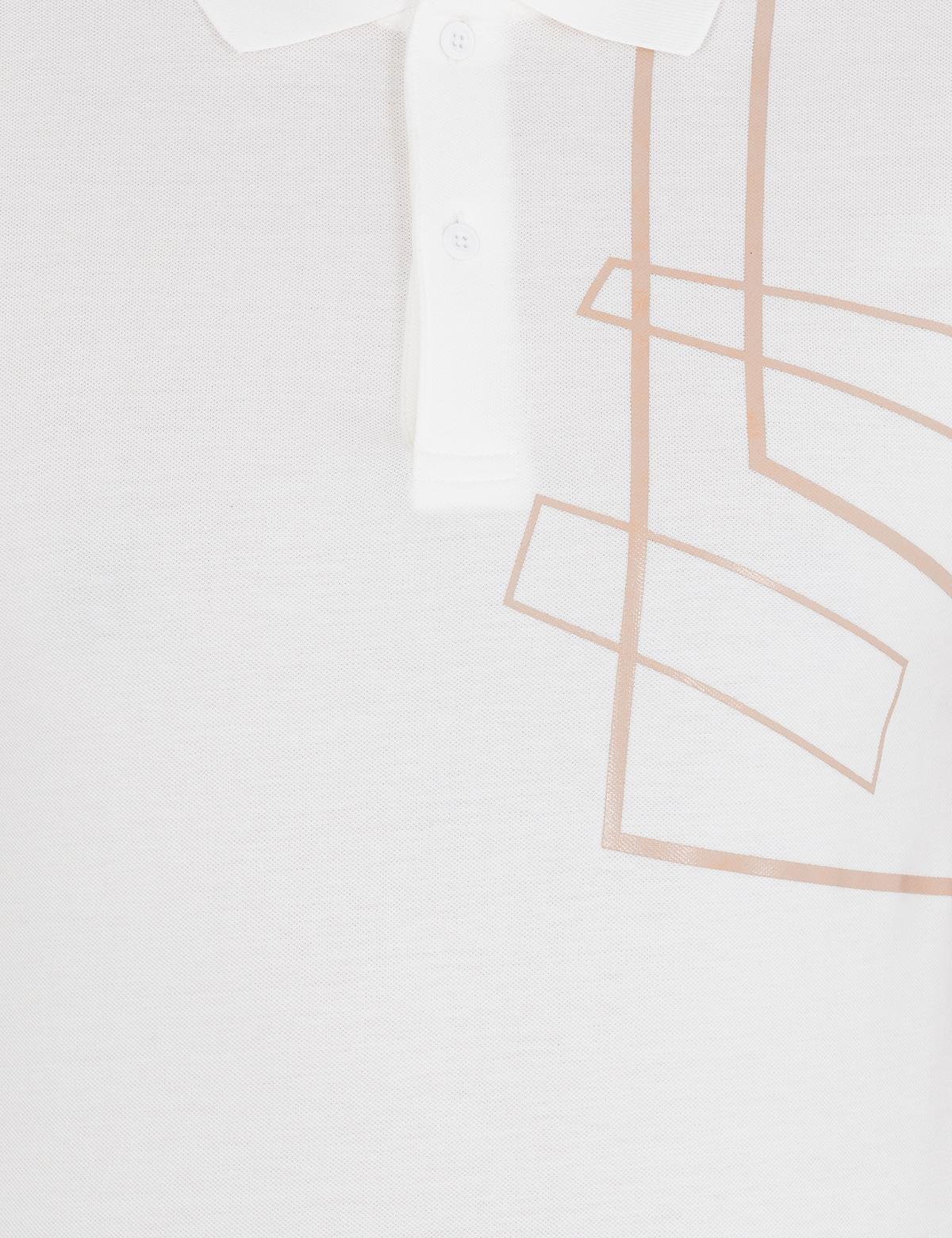 Ekru Slim Fit Baskılı Polo Yaka Tişört - 50254165003