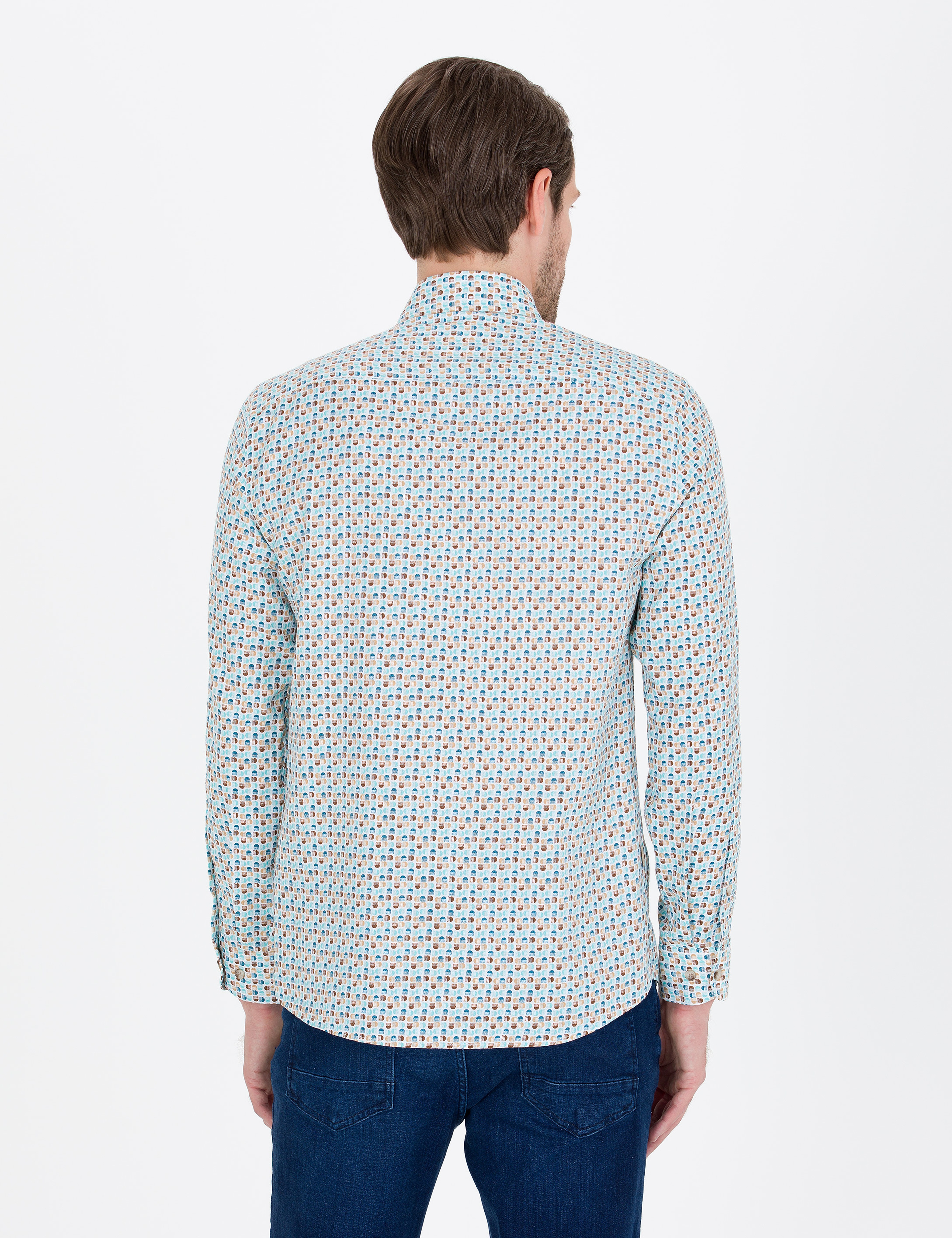 Aqua Slim Fit Uzun Kollu Gömlek - Image 5