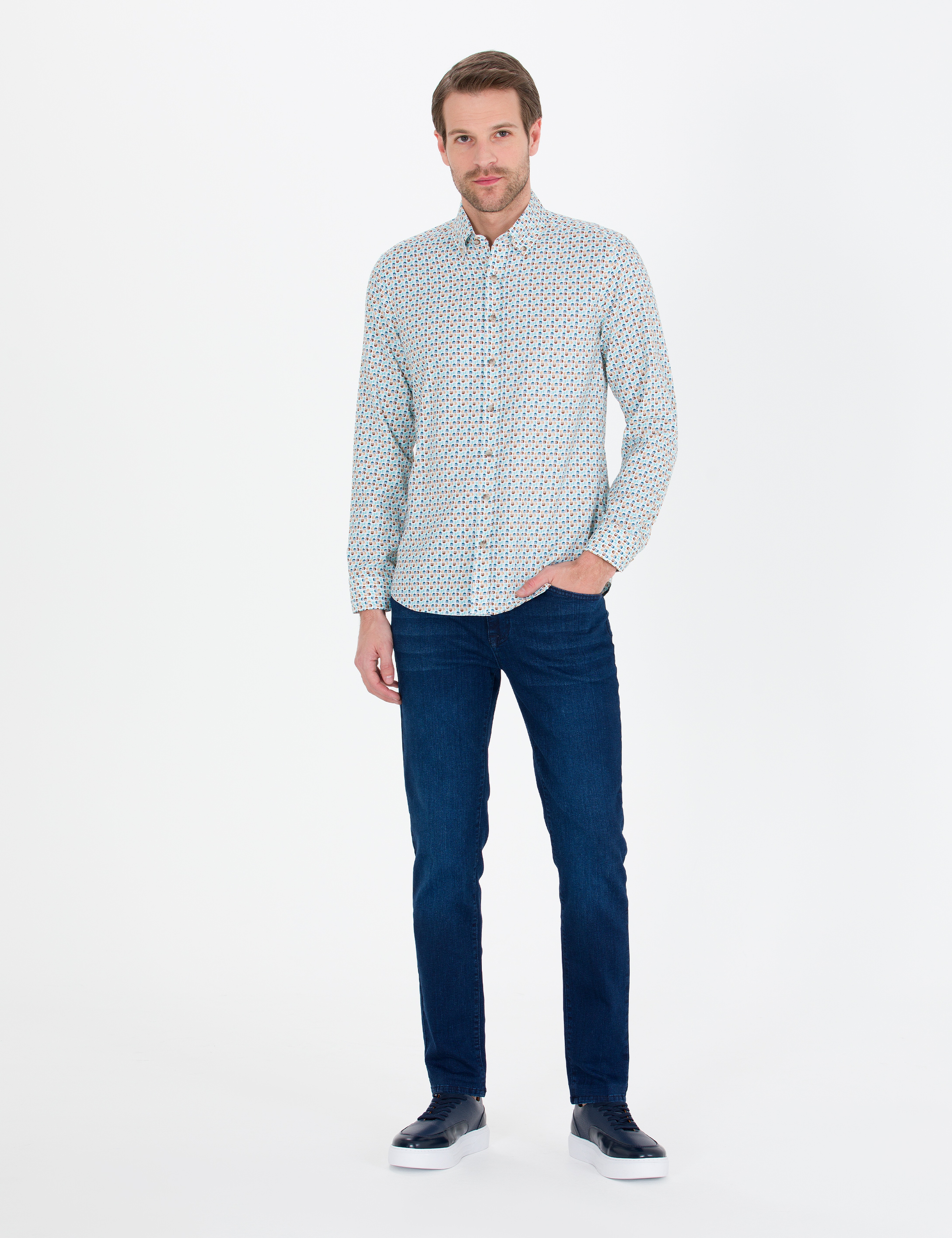 Aqua Slim Fit Uzun Kollu Gömlek