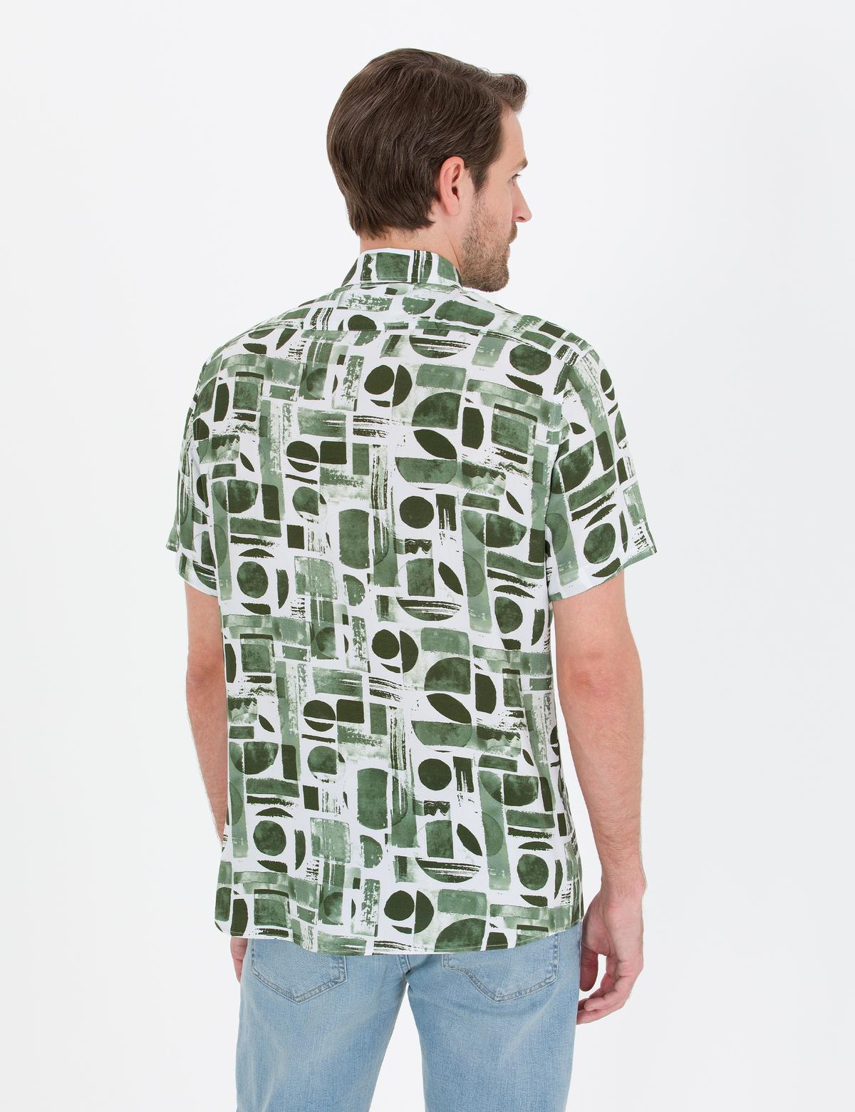 Haki Regular Fit Kısa Kollu Gömlek - 50265094033