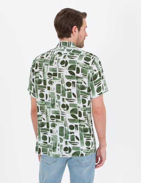 Haki Regular Fit Kısa Kollu Gömlek - 50265094033