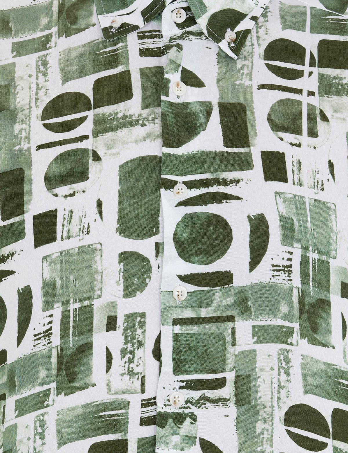 Haki Regular Fit Kısa Kollu Gömlek - 50265094033