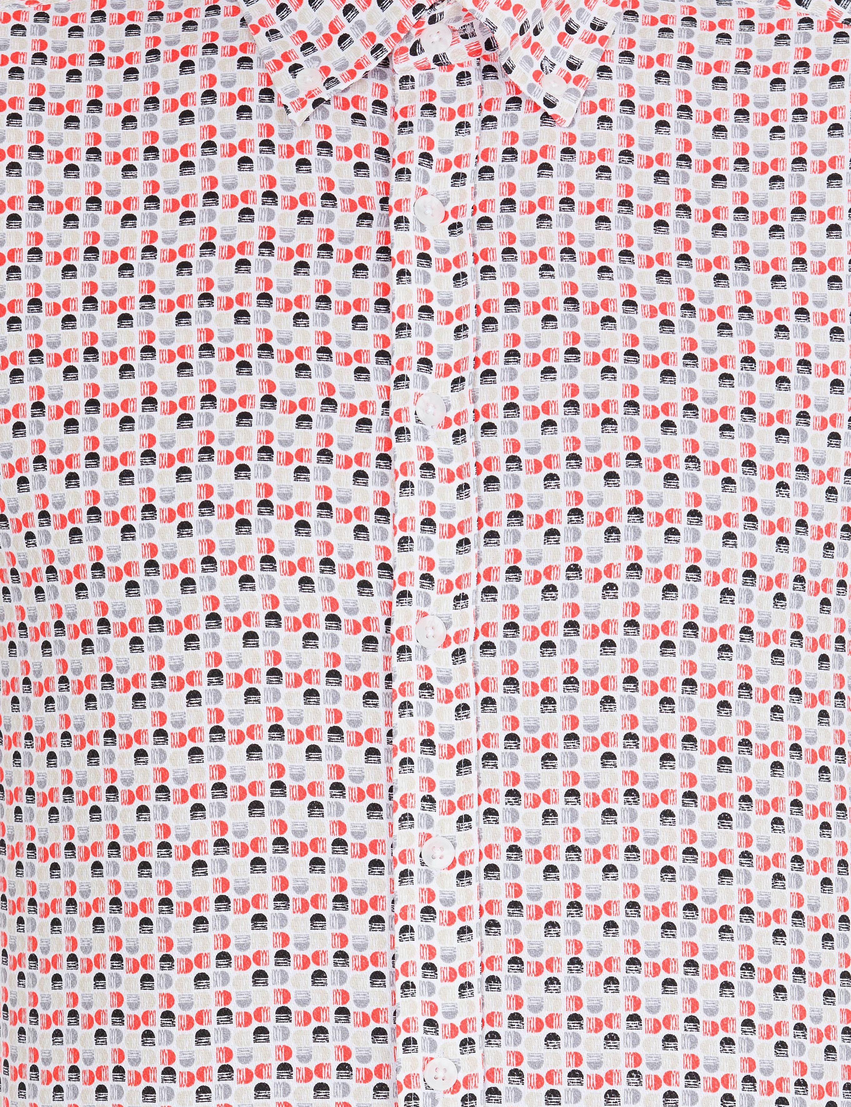 Nar Çiçeği Slim Fit Uzun Kollu Gömlek