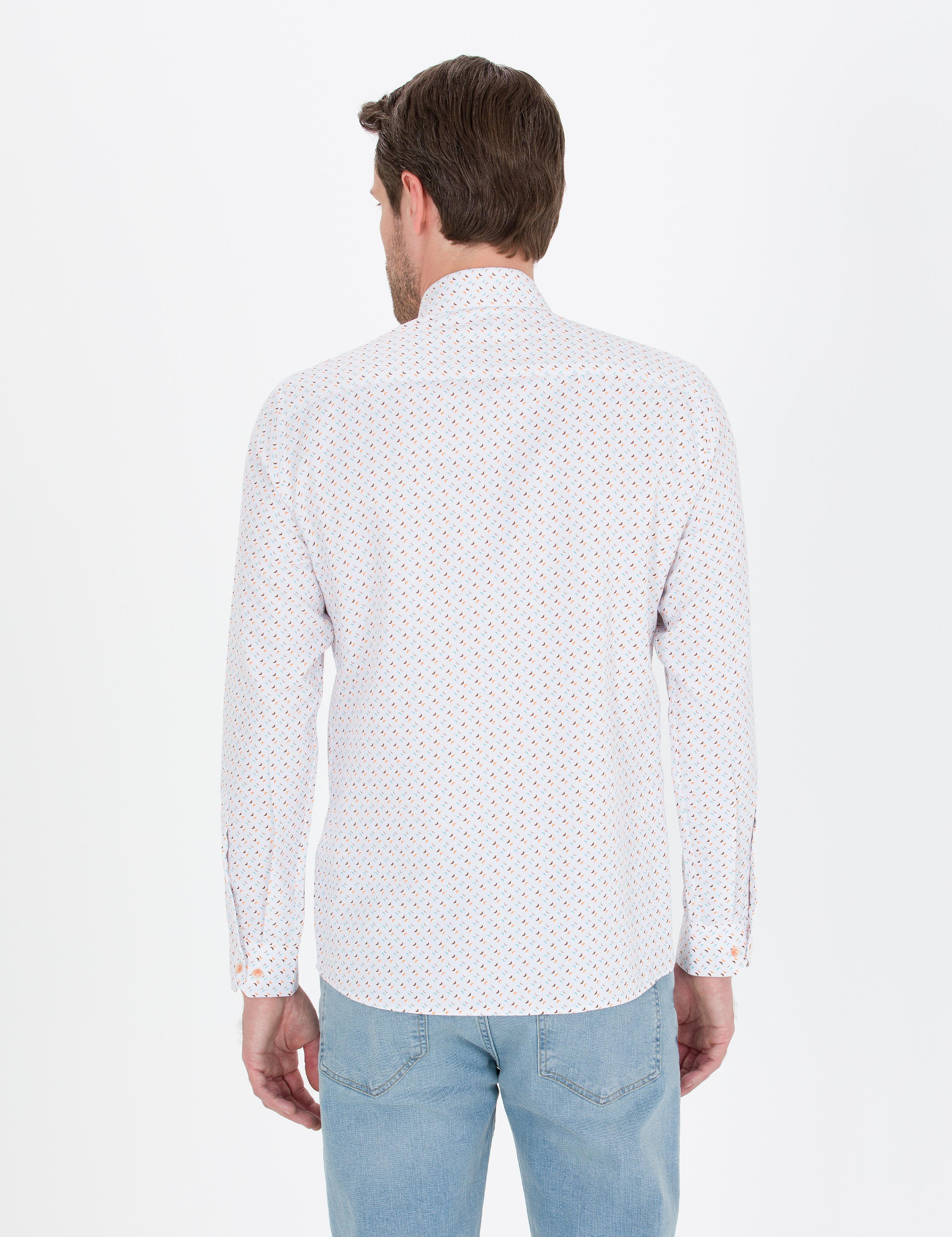 Pembe Slim Fit Uzun Kollu Gömlek