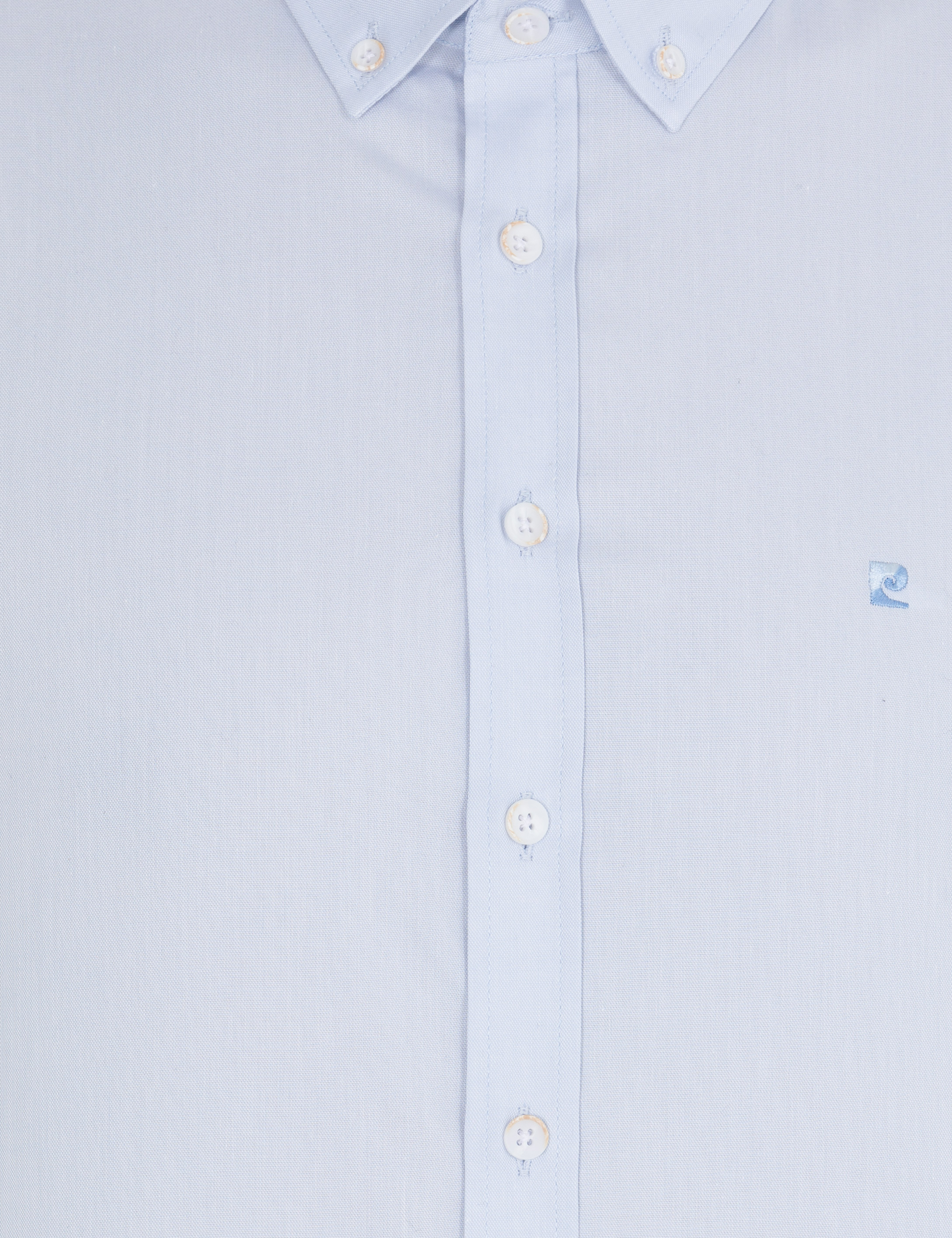 Açık Mavi Slim Fit Uzun Kollu Gömlek - Image 6
