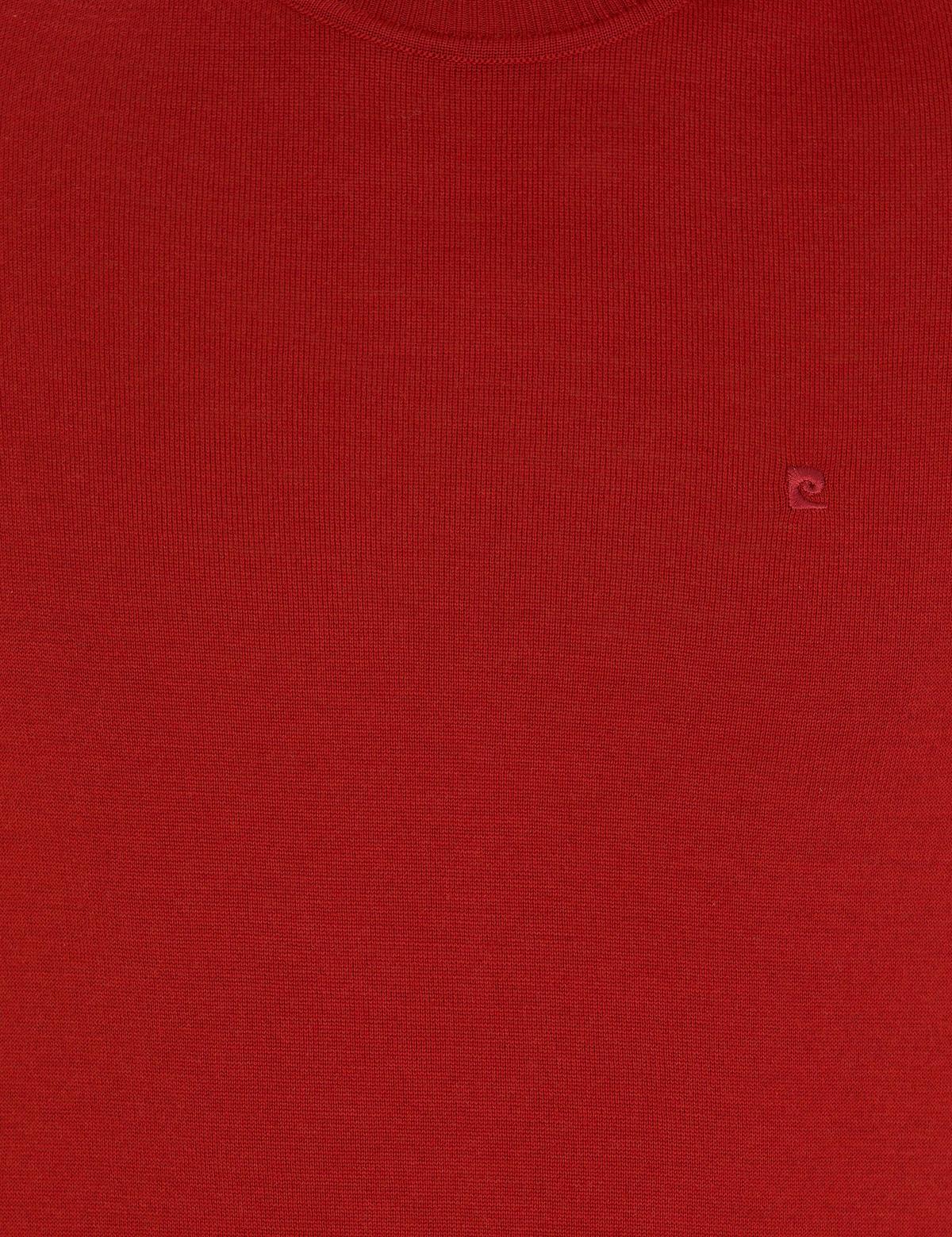 Kiremit Slim Fit Bisiklet Yaka Yün Karışımlı Basic Triko Kazak - 50257301019