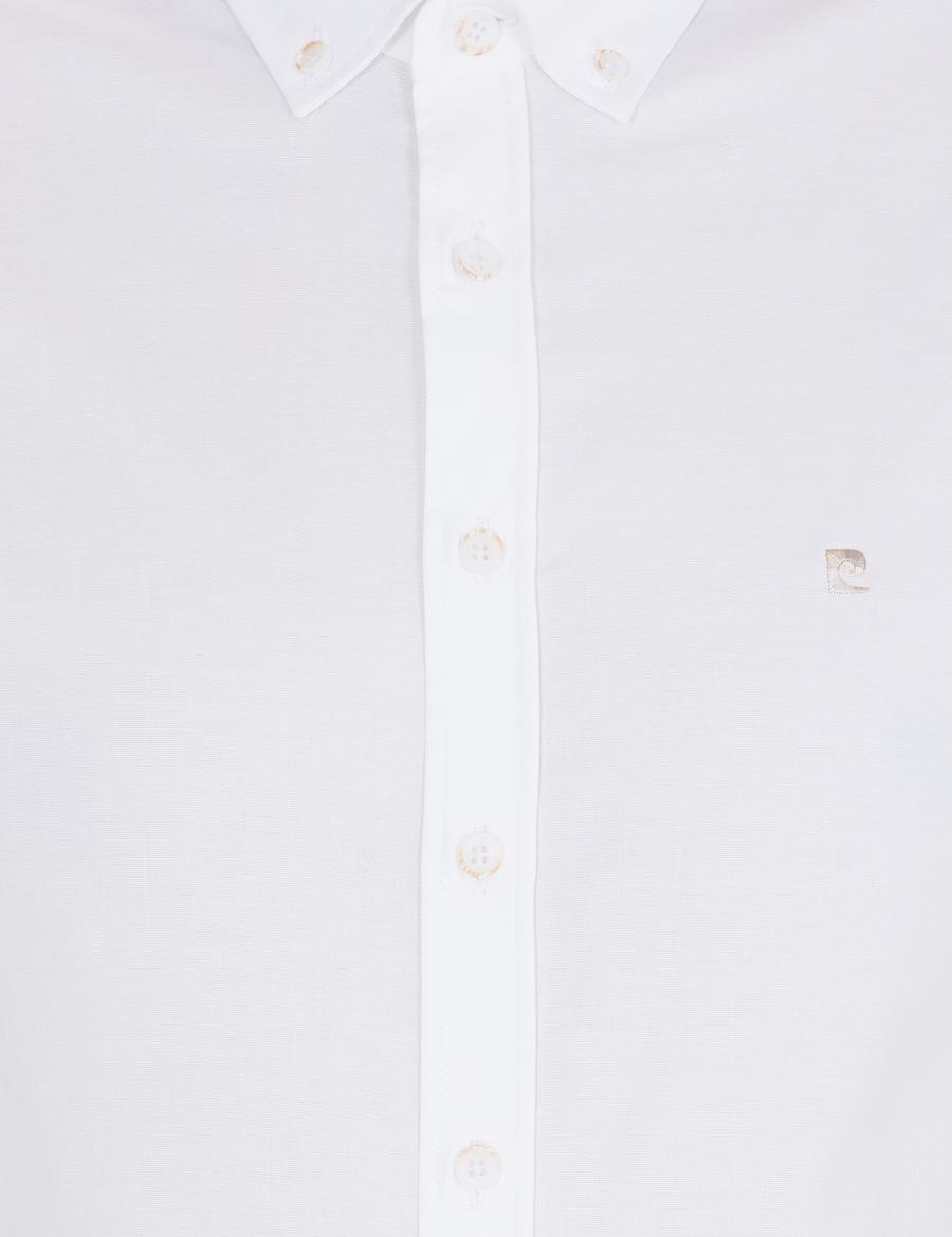 Beyaz Slim Fit Uzun Kollu Gömlek