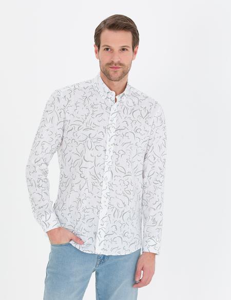 Haki Regular Fit Uzun Kollu Gömlek - 50264899023