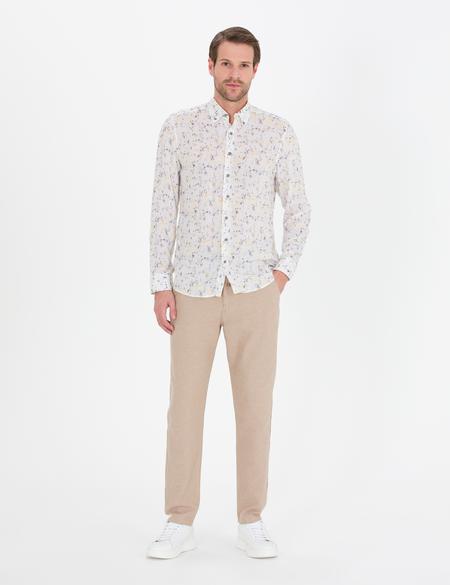 Gri Slim Fit Uzun Kollu Gömlek - 50265005025