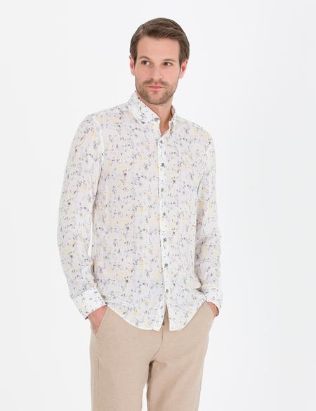 Gri Slim Fit Uzun Kollu Gömlek - 50265005025