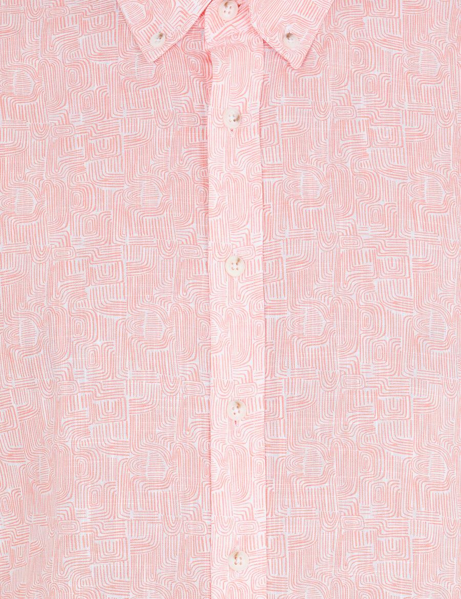 Pembe Regular Fit Uzun Kollu Gömlek