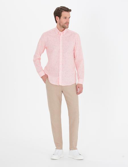 Pembe Regular Fit Uzun Kollu Gömlek - 50264888043