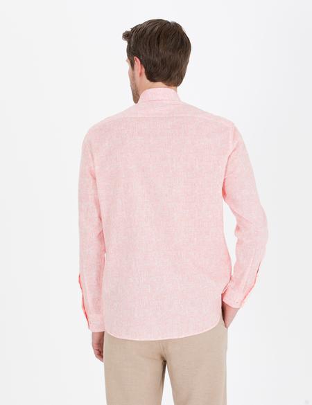 Pembe Regular Fit Uzun Kollu Gömlek - 50264888043