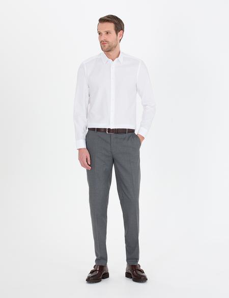 Beyaz Slim Fit Uzun Kollu Gömlek - 50269375006