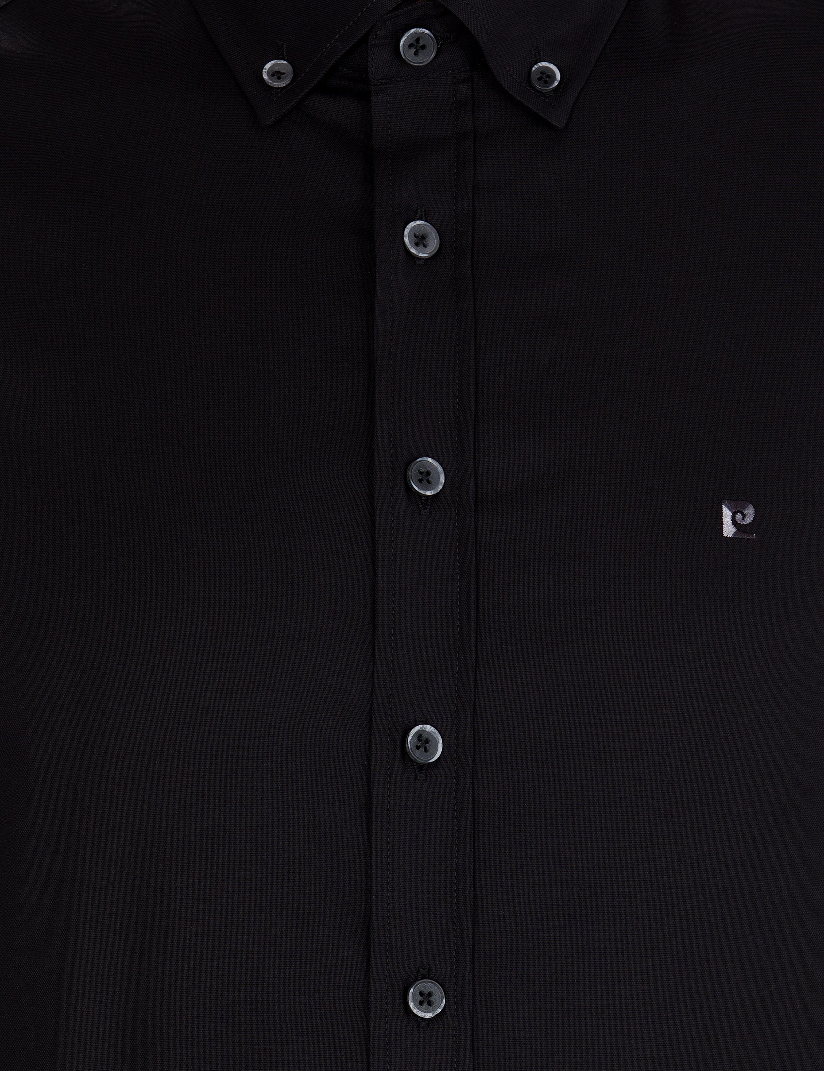 Siyah Slim Fit Uzun Kollu Gömlek