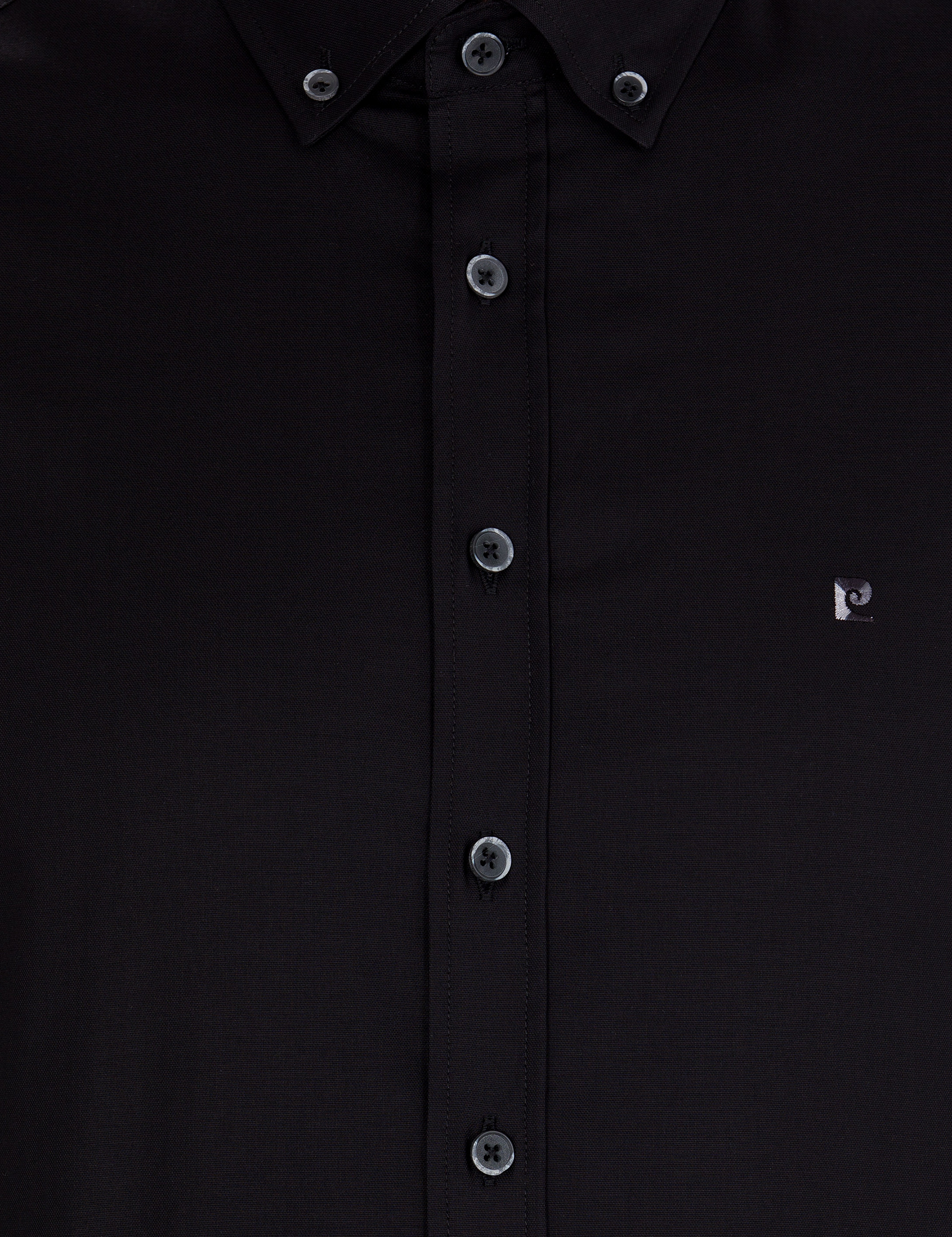 Siyah Slim Fit Uzun Kollu Gömlek - Image 6