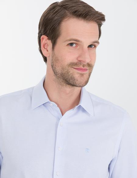 Açık Mavi Slim Fit Uzun Kollu Gömlek - 50269449007