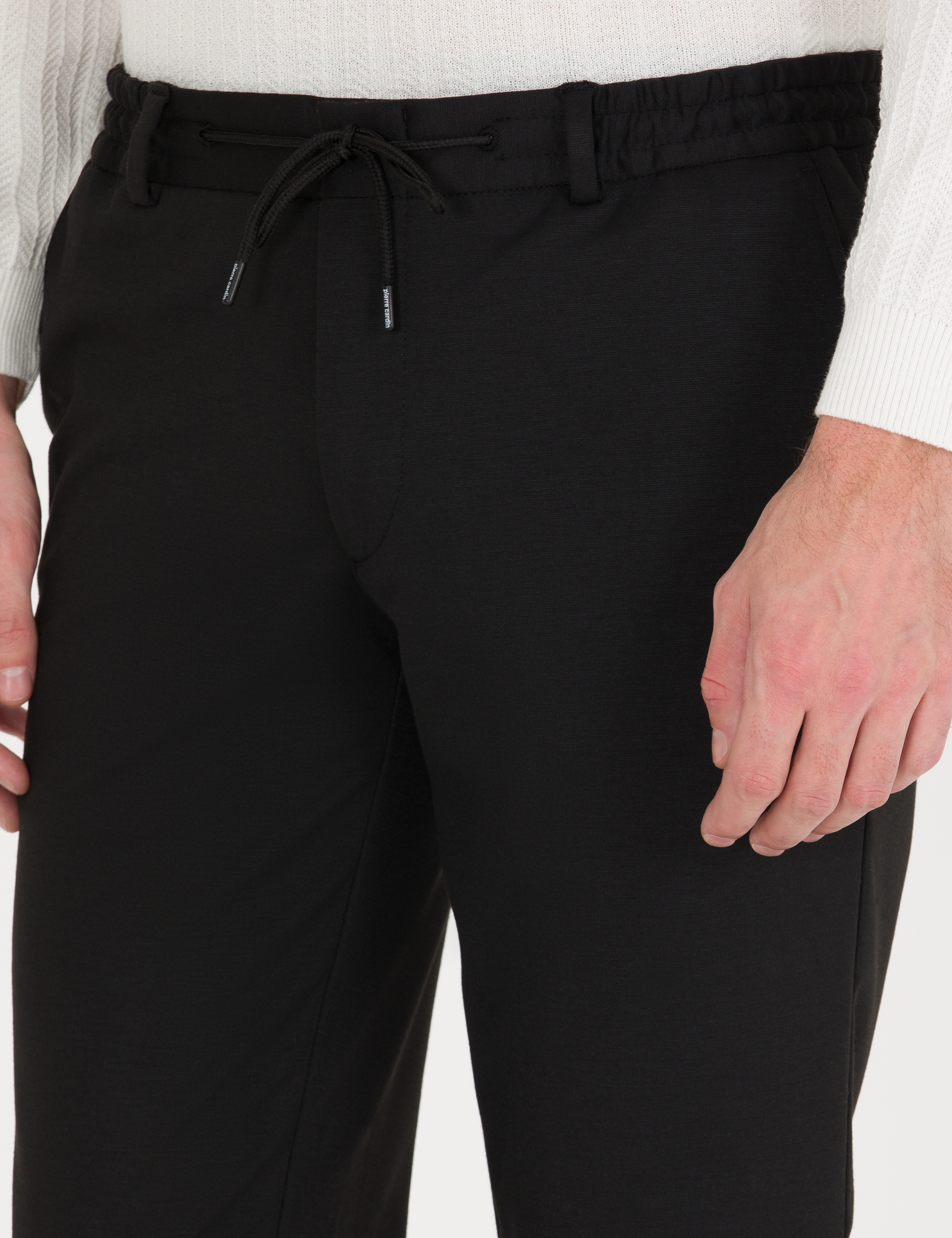 Siyah Ex. Slim Fit Kumaş Pantolon - Image 5