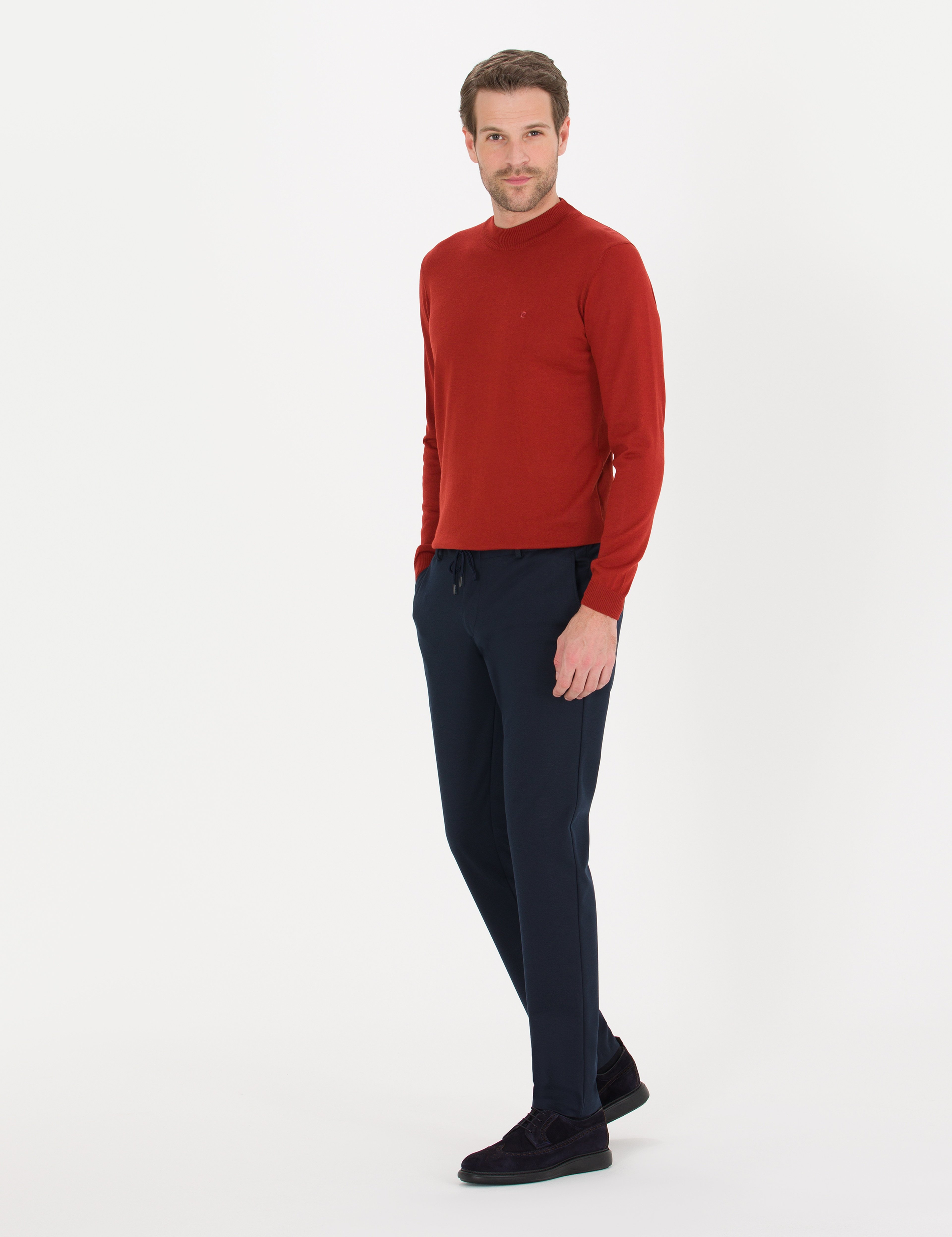 Lacivert Ex. Slim Fit Kumaş Pantolon - Image 3