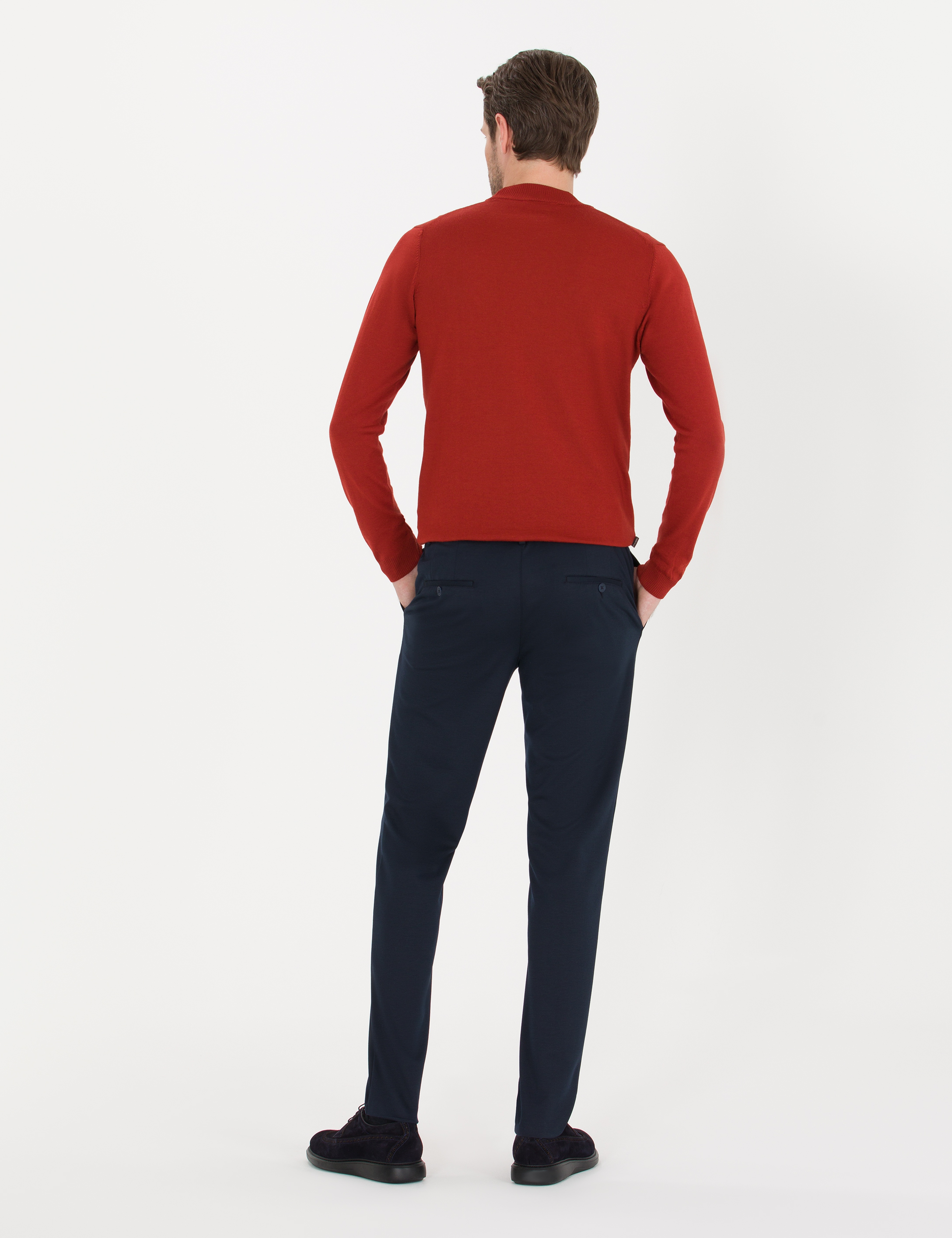 Lacivert Ex. Slim Fit Kumaş Pantolon