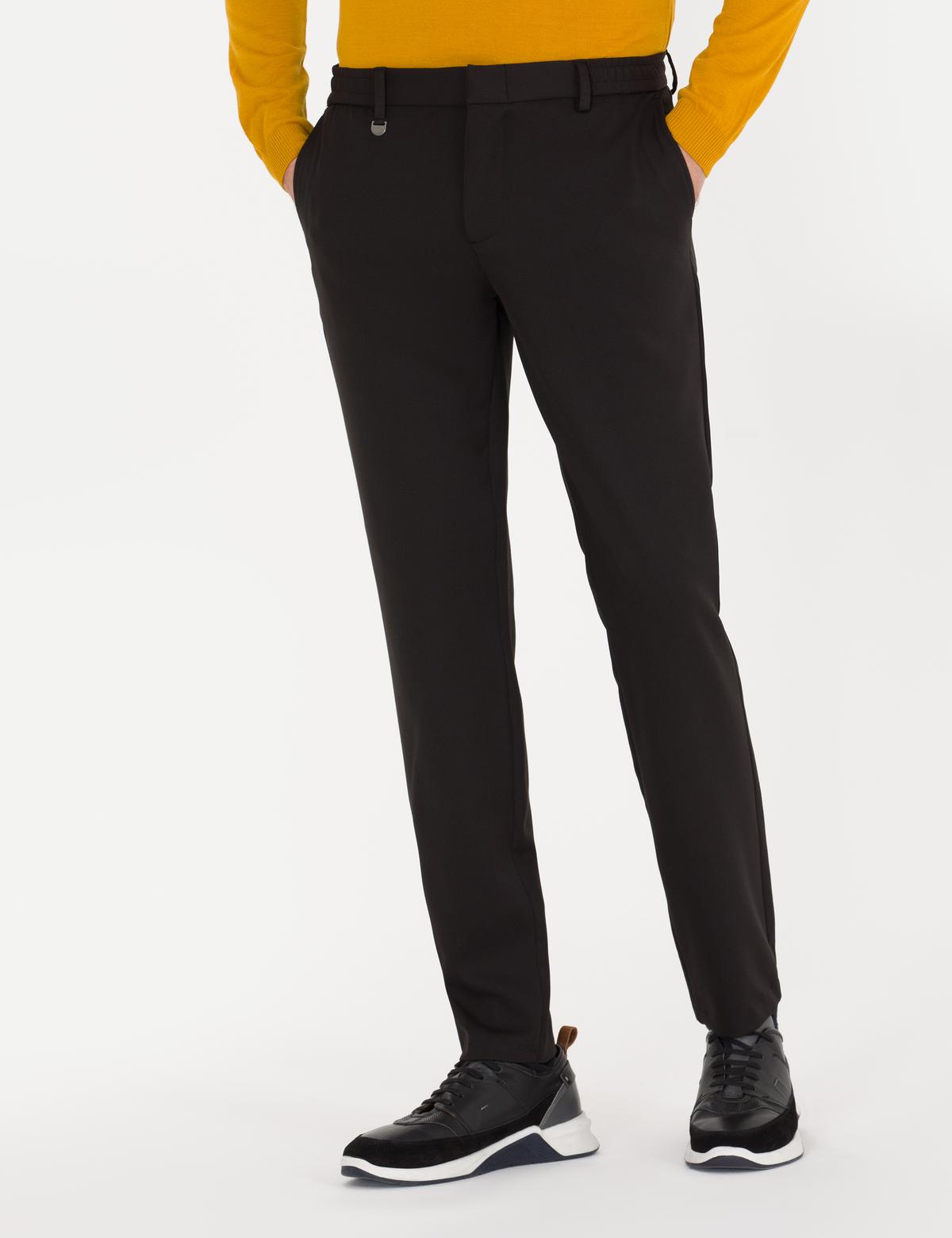 Siyah Jogger Fit Kumaş Pantolon - 50267113024