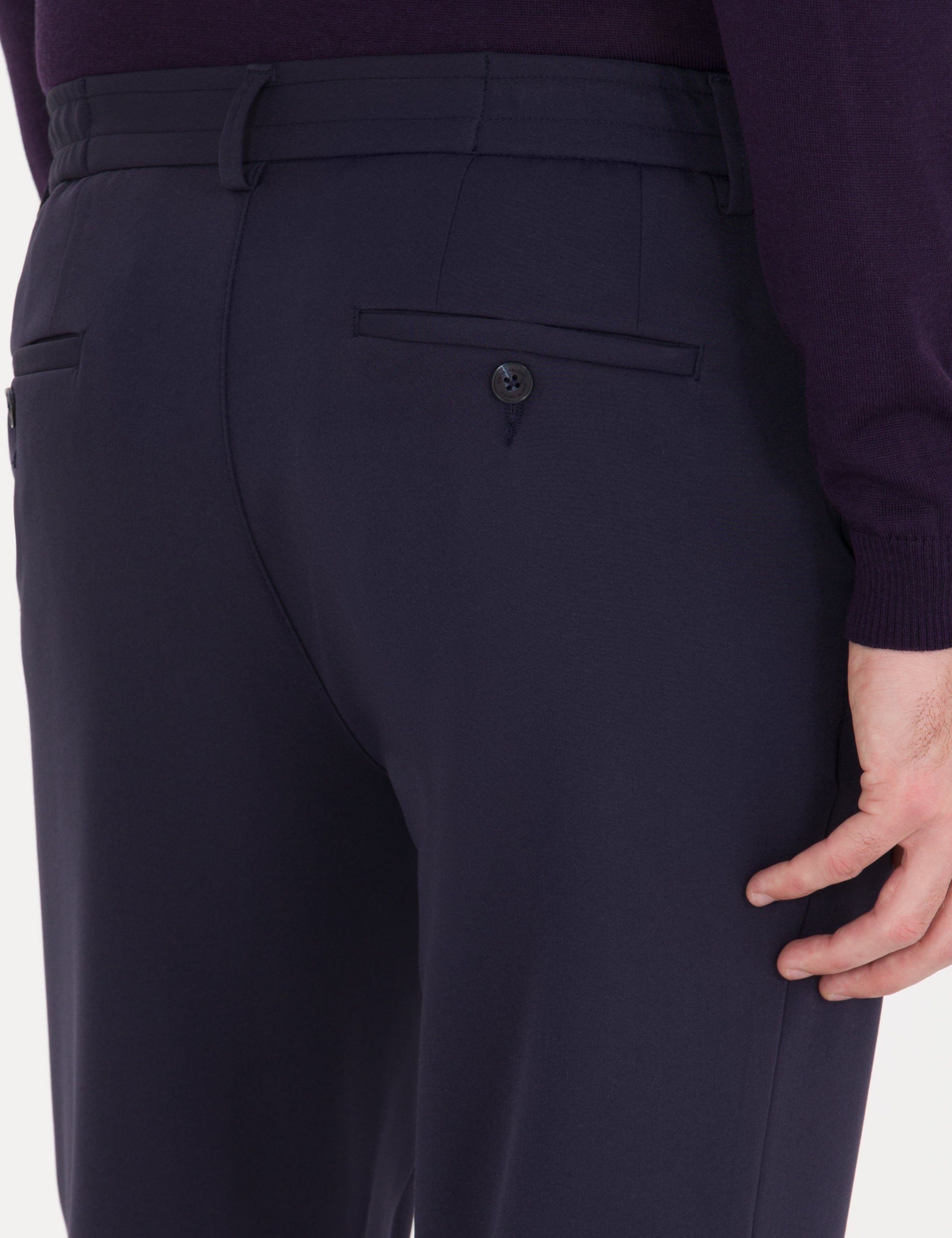 Lacivert Jogger Fit Kumaş Pantolon