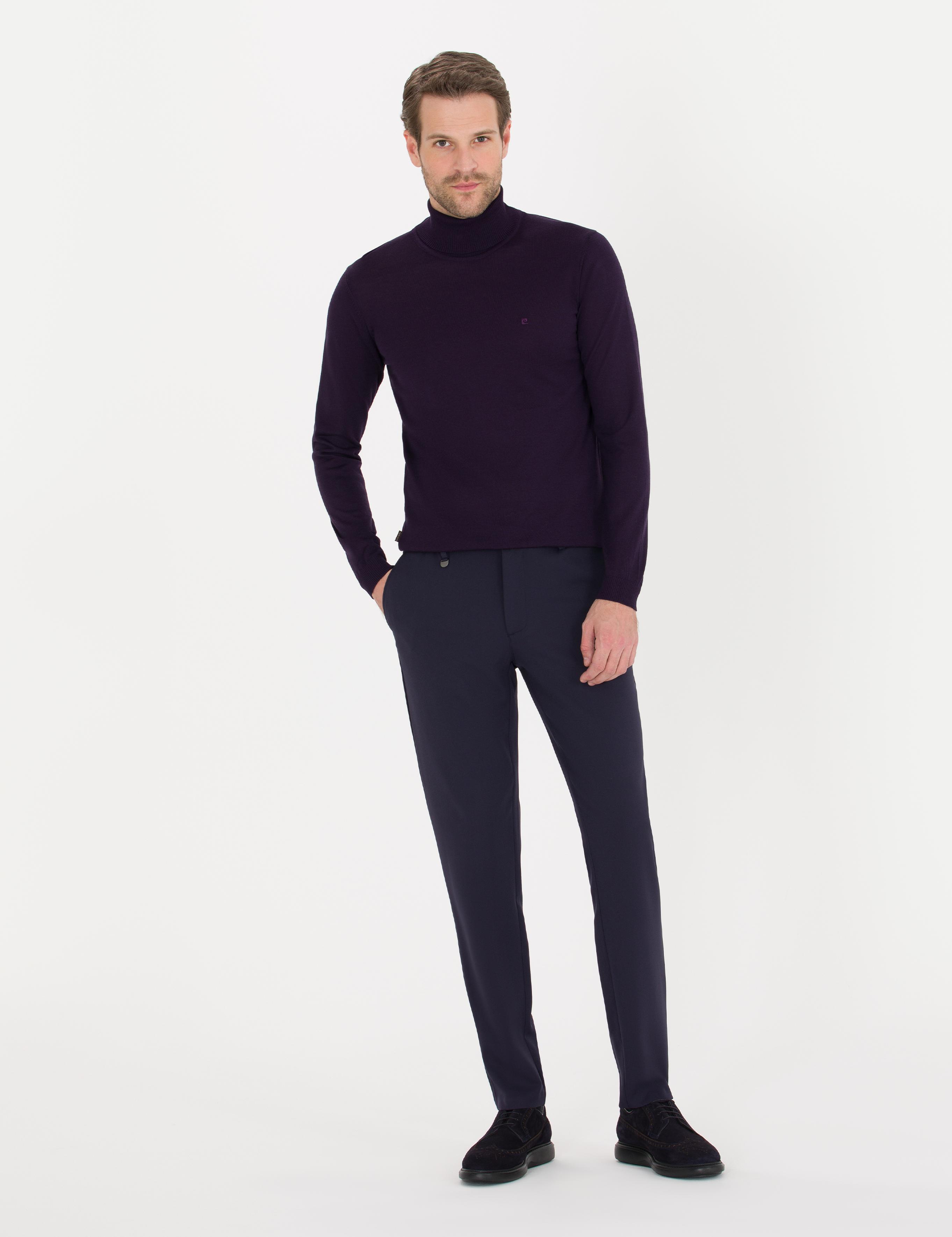 Lacivert Jogger Fit Kumaş Pantolon