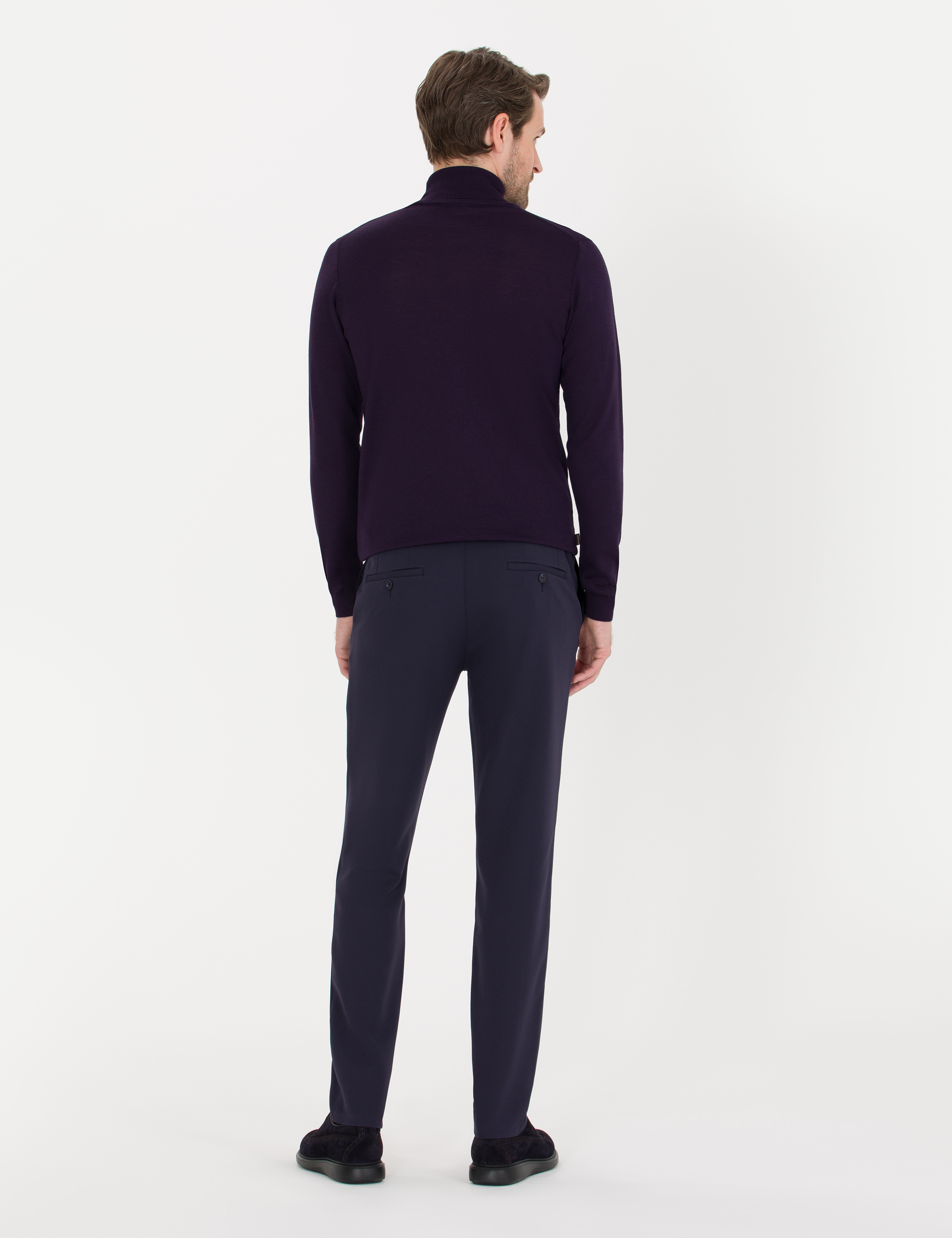 Lacivert Jogger Fit Kumaş Pantolon - Image 4