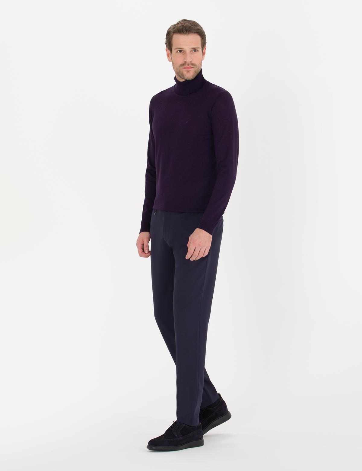 Lacivert Jogger Fit Kumaş Pantolon - 50267113051