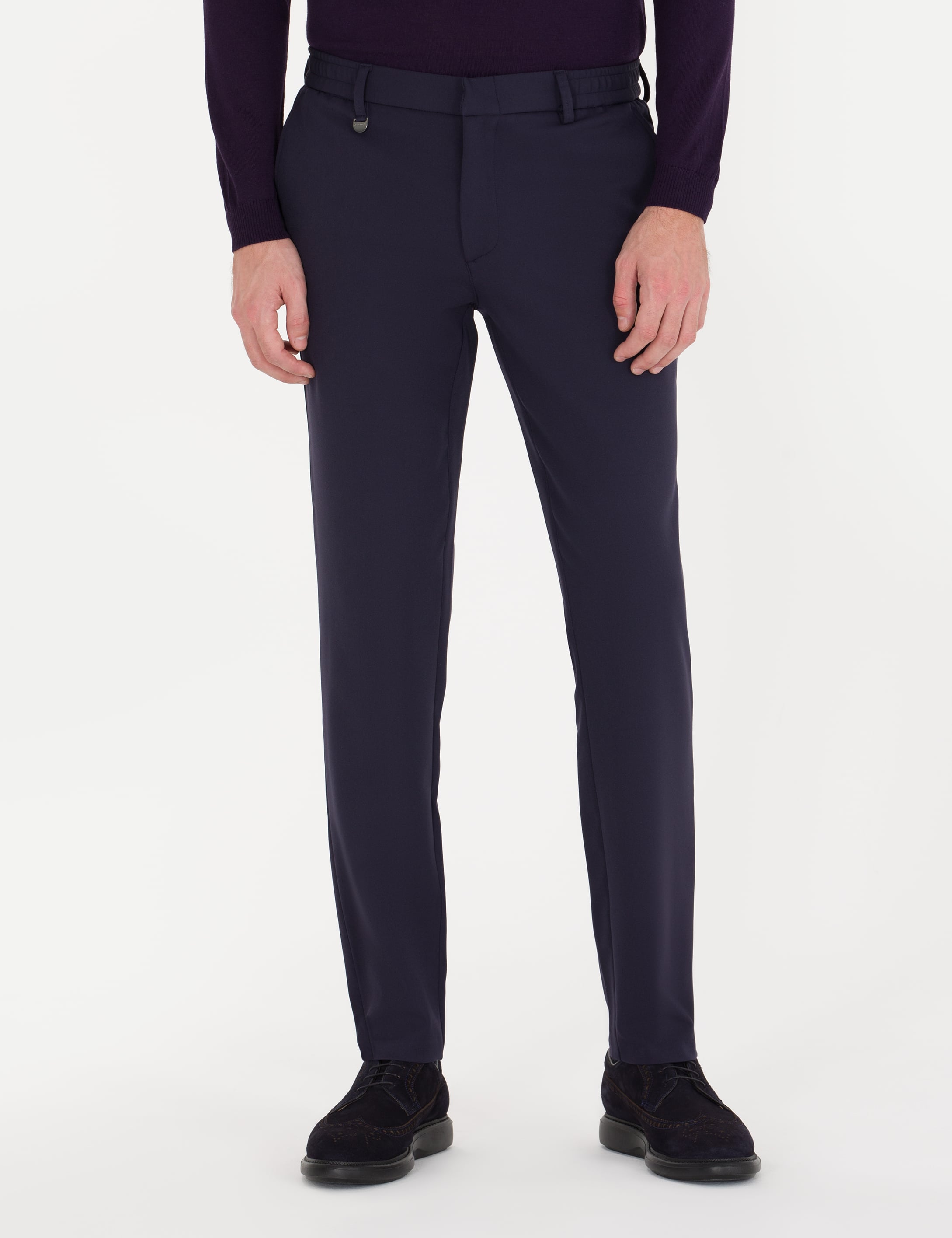 Lacivert Jogger Fit Kumaş Pantolon - Image 2