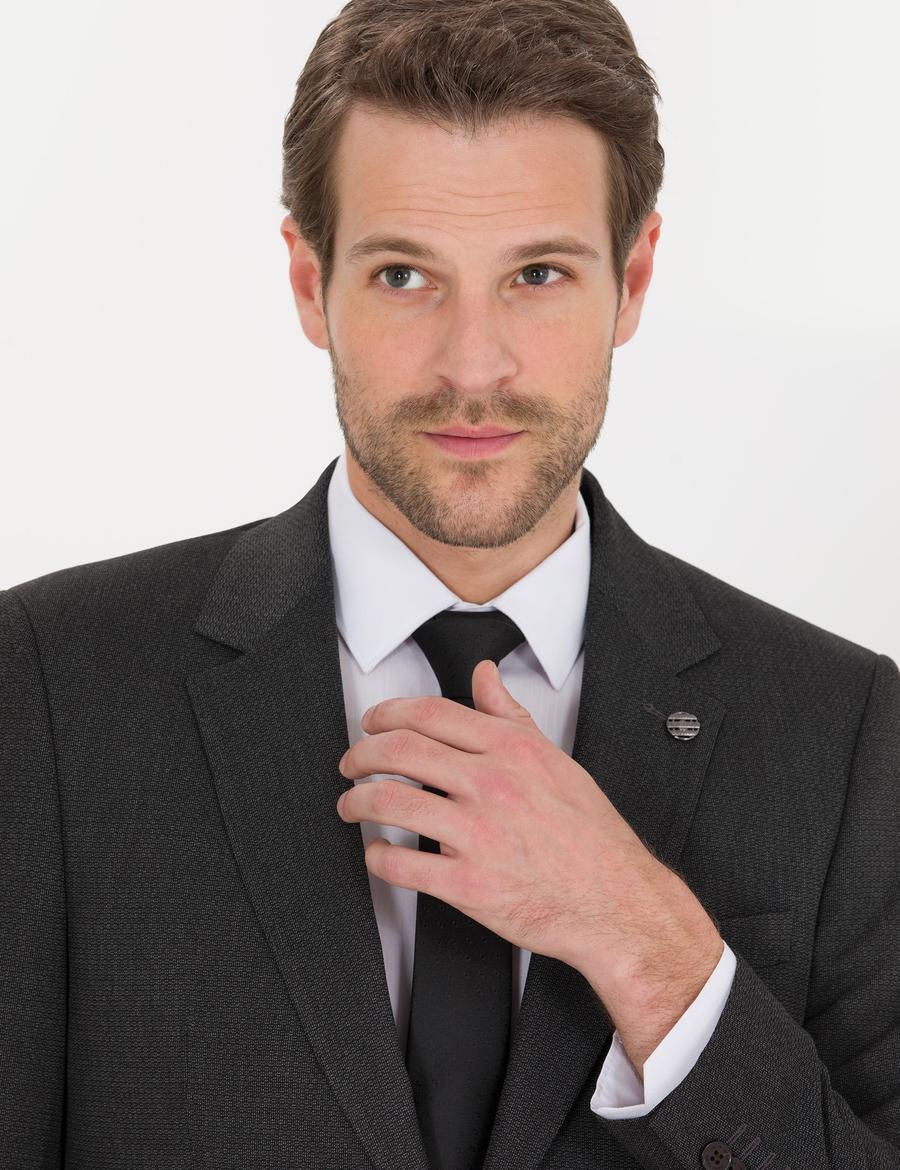 Füme Slim Fit Takım Elbise