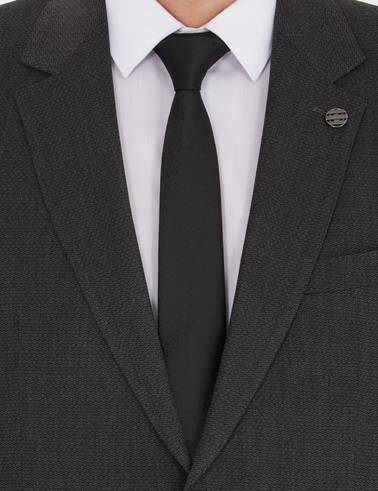 Füme Slim Fit Takım Elbise