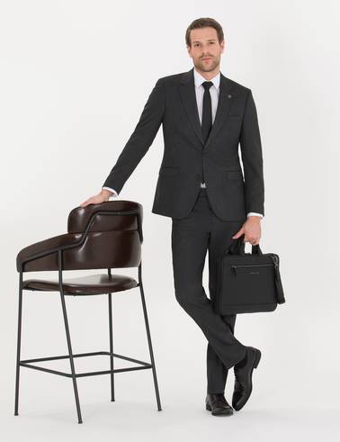 Füme Slim Fit Takım Elbise