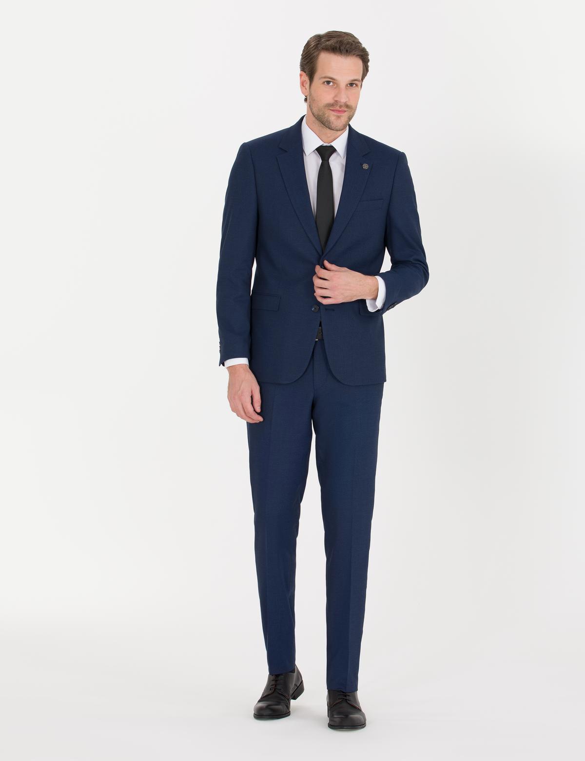 Lacivert Slim Fit Takım Elbise