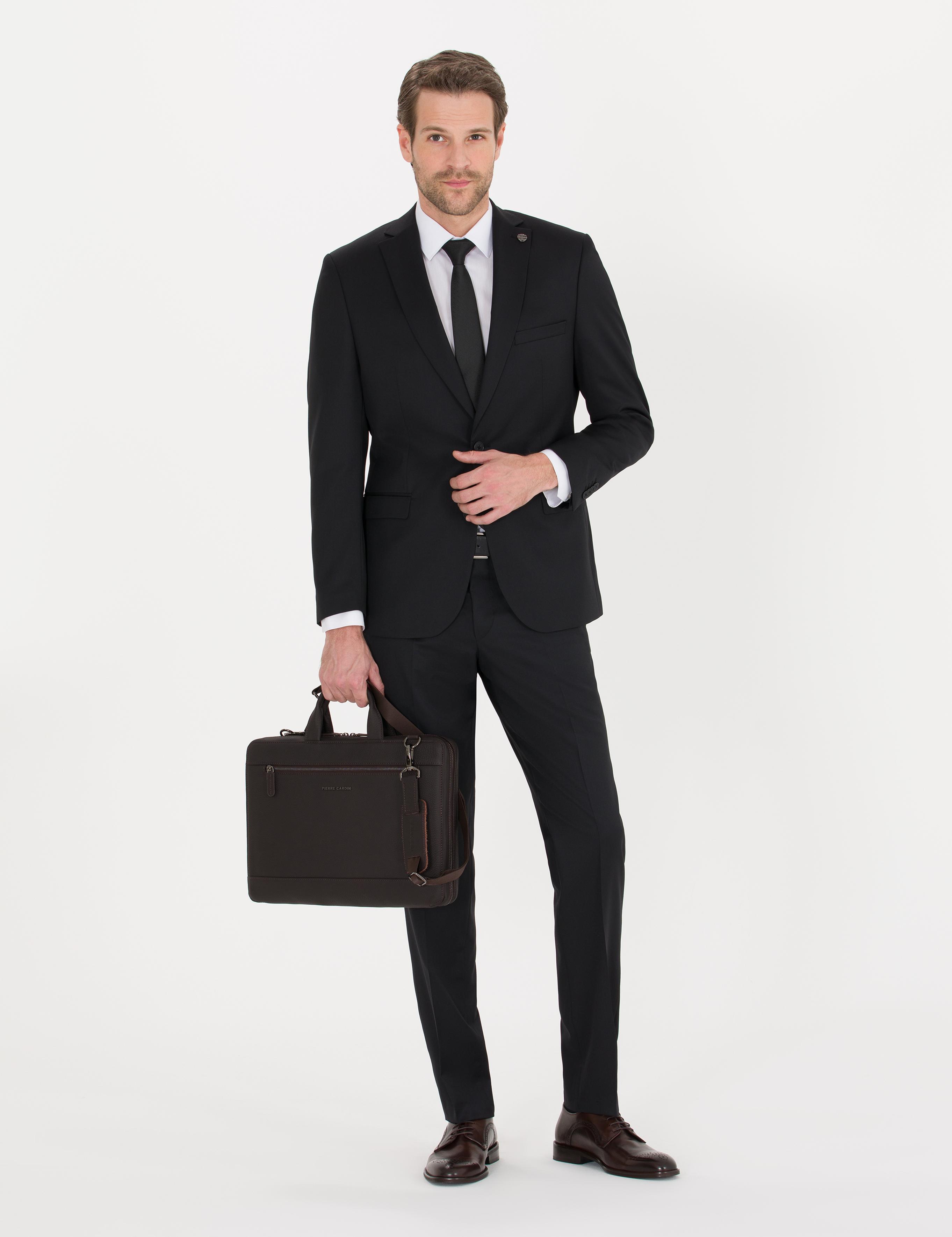 Siyah Slim Fit Takım Elbise