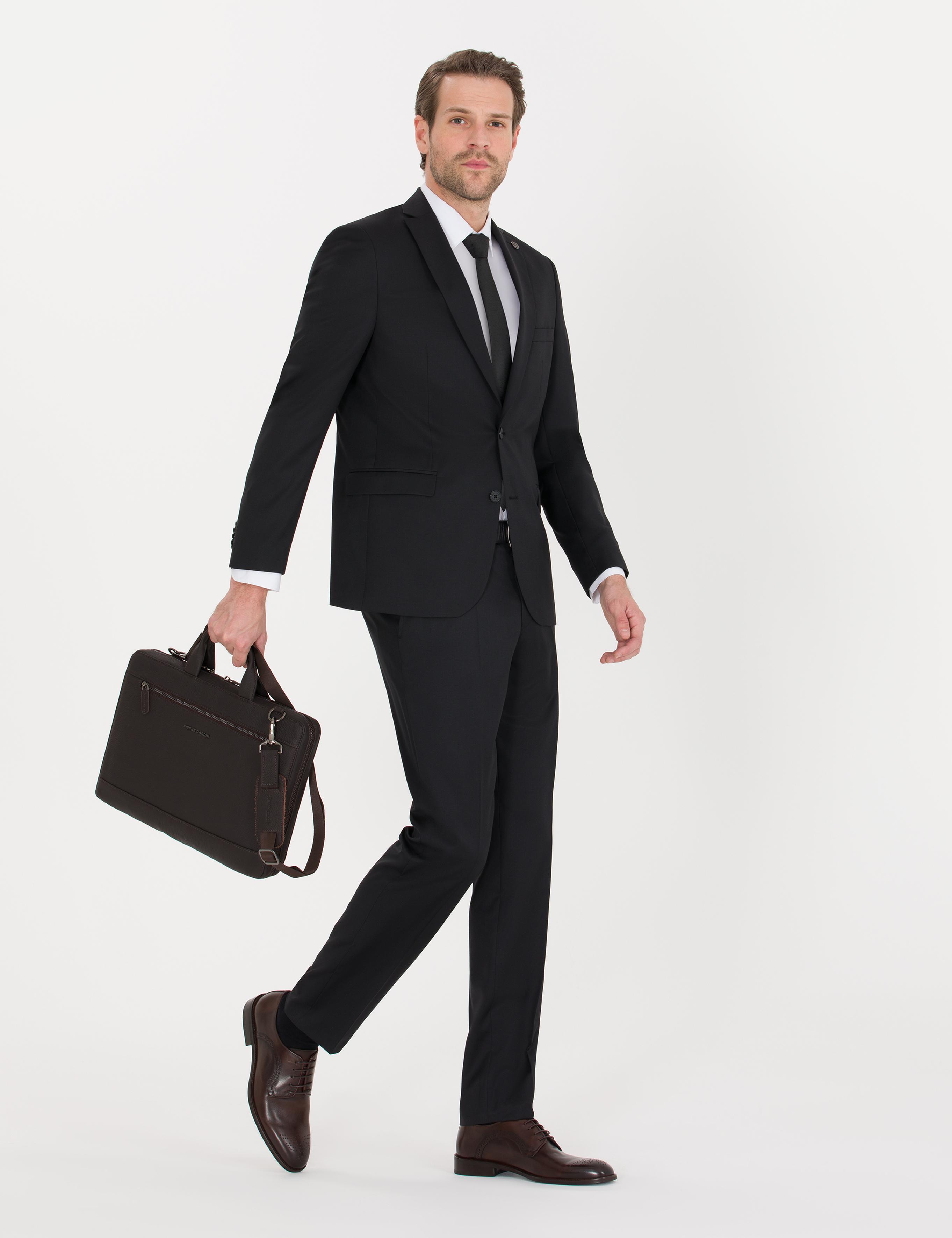 Siyah Slim Fit Takım Elbise