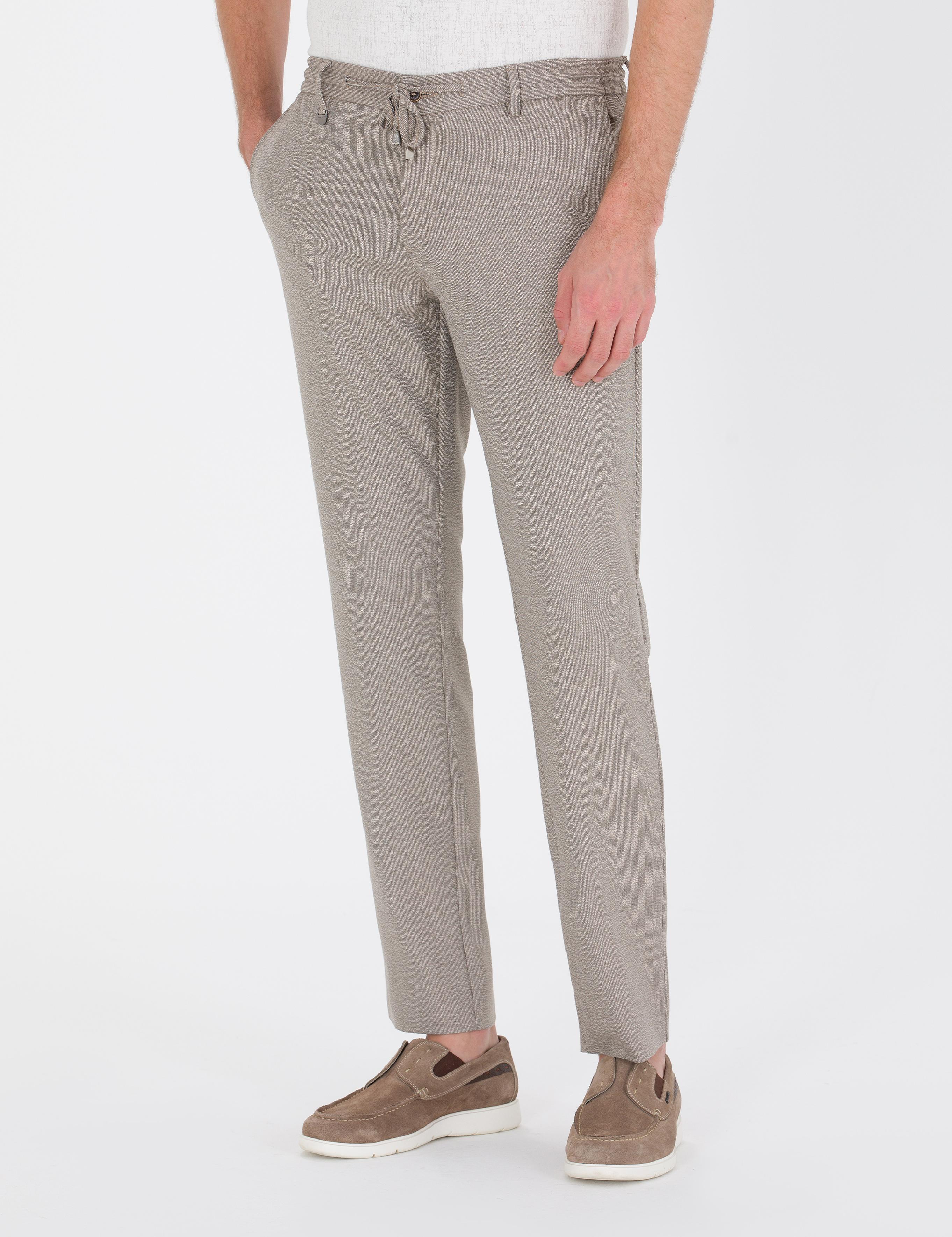 Açık Kahverengi Jogger Kumaş Pantolon