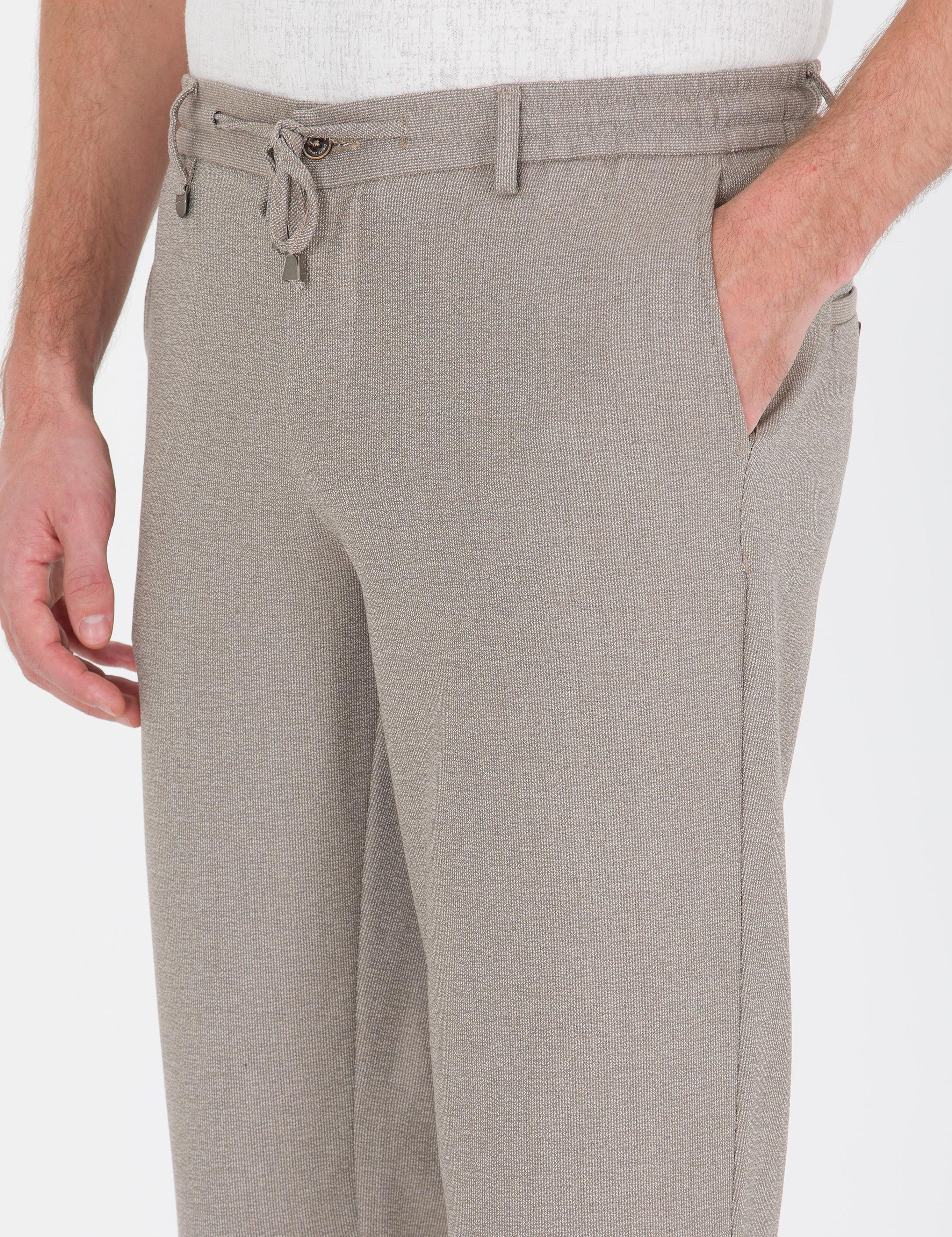 Açık Kahverengi Jogger Kumaş Pantolon