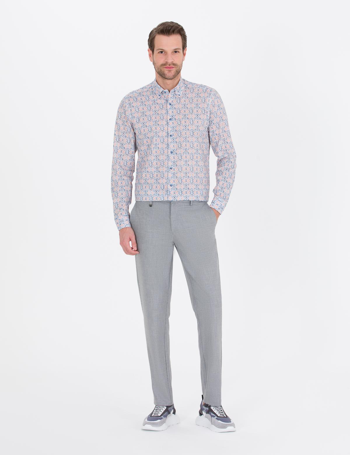 Gri Jogger Kumaş Pantolon