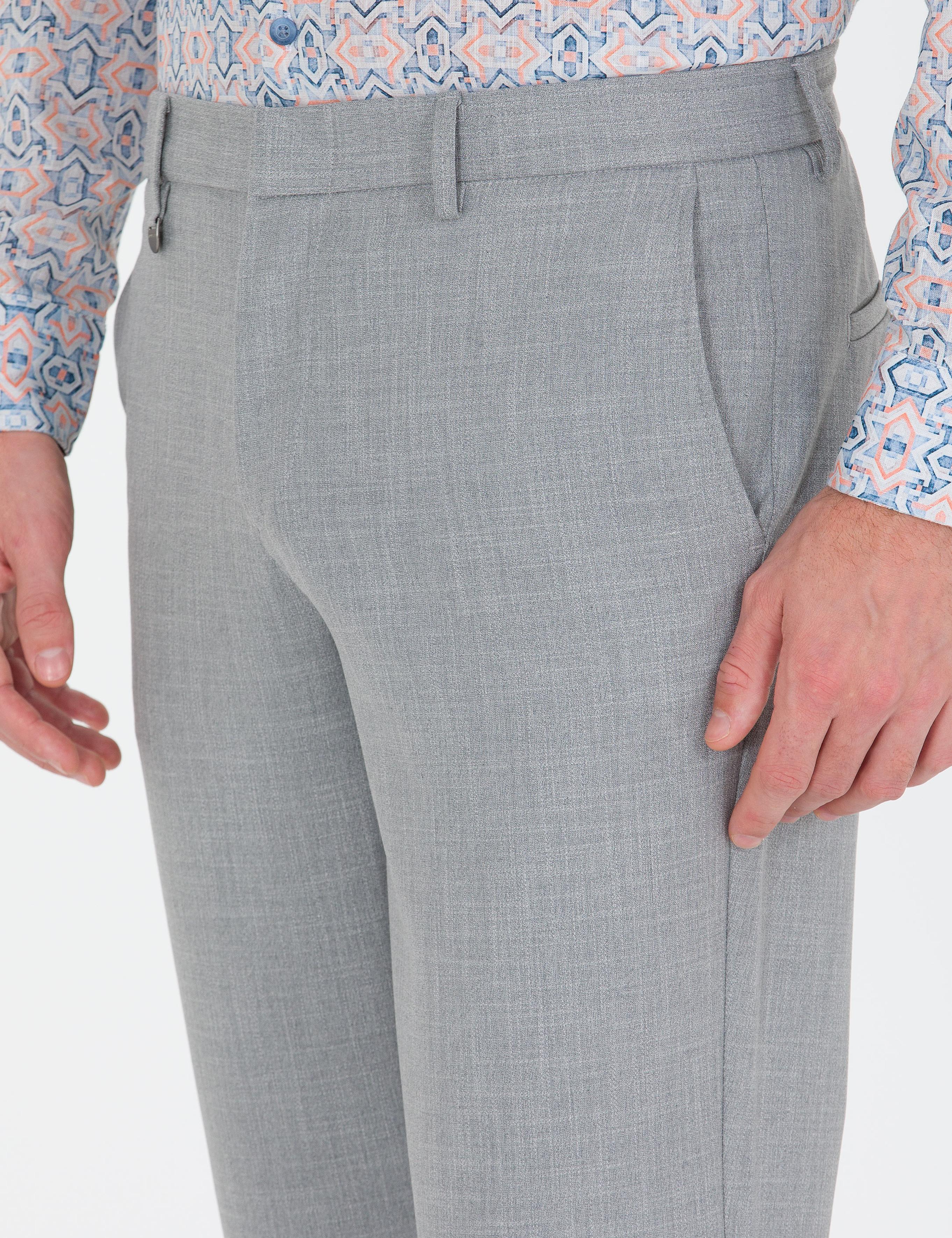 Gri Jogger Kumaş Pantolon